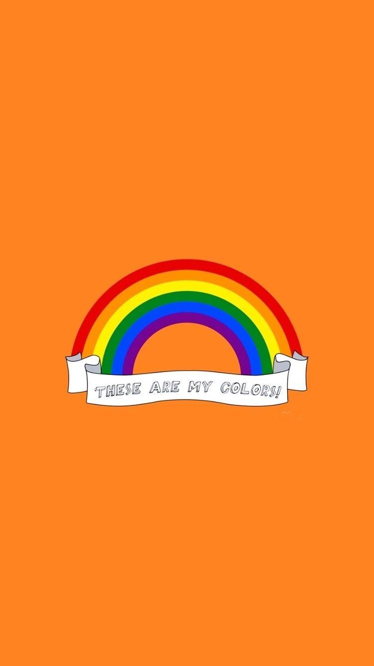 750x1334 Rainbow Flag Wallpaper