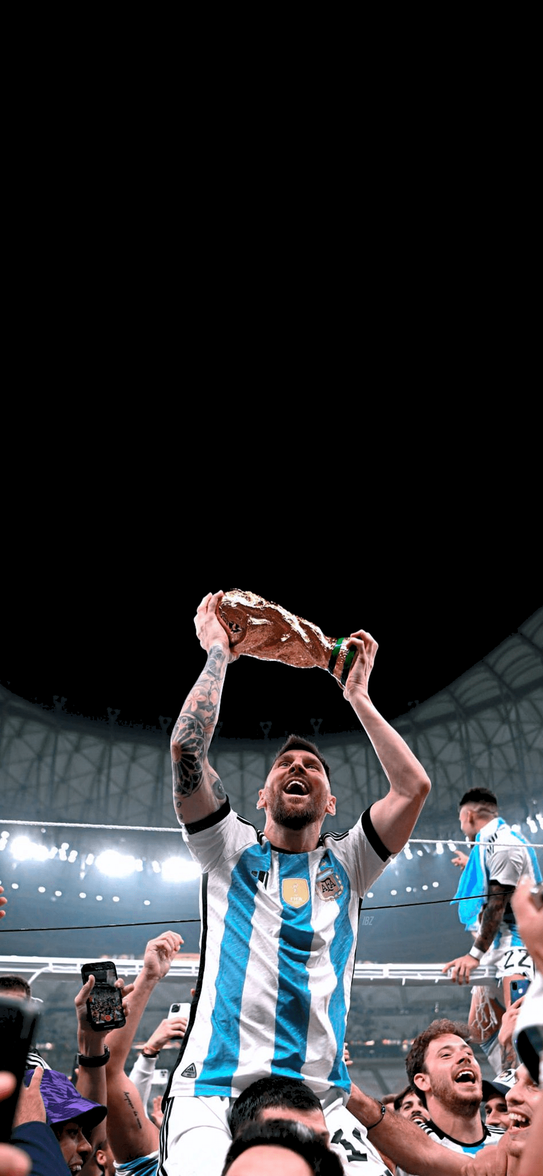1080x2338 Messi World Cup Wallpaper