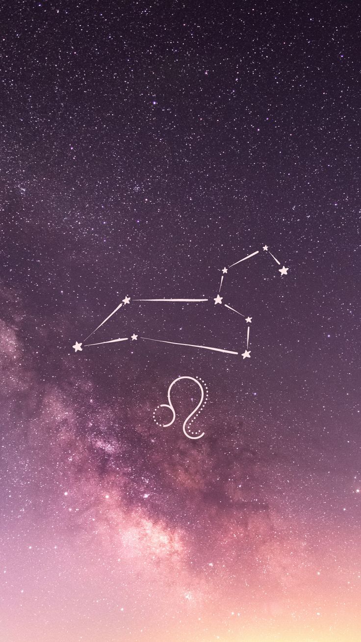 736x1308 Leo astrology aesthetic wallpaper