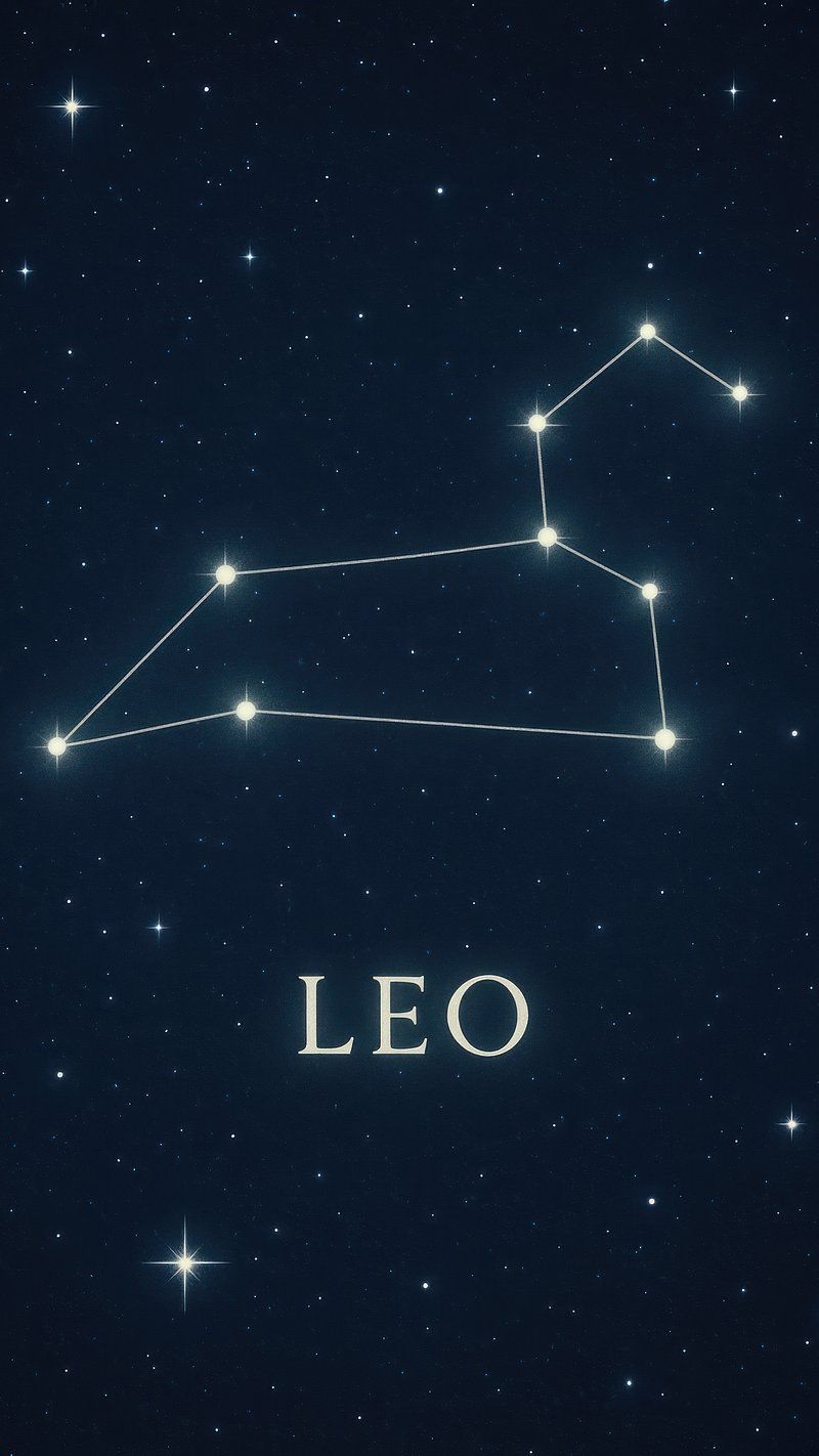 800x1422 Leo constellation starry night mobile. Free Photo Illustration
