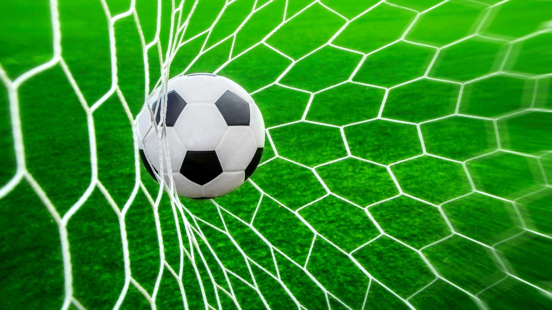 1920x1080 Free download Ball and net for football wallpaper and image