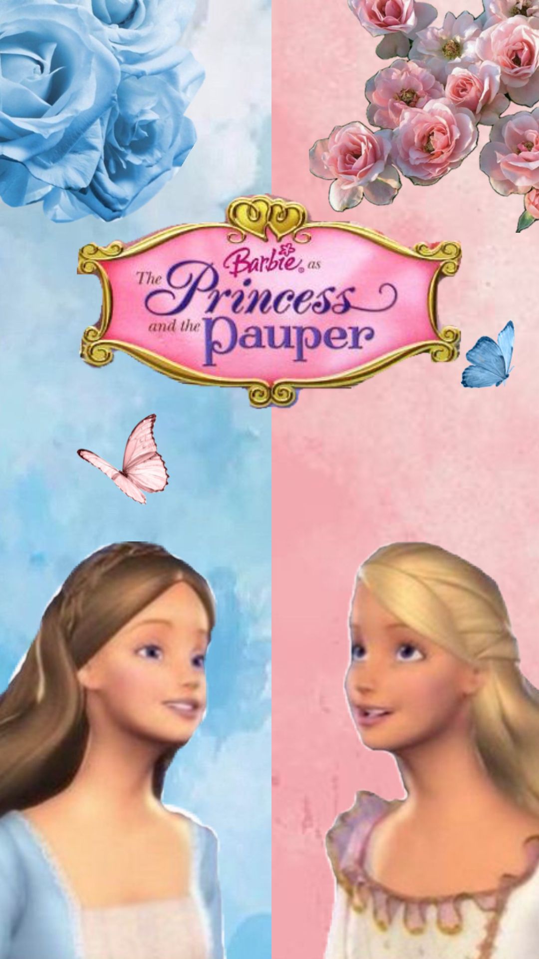 1080x1920 Barbie Princess & The Pauper. Barbie Princess & The Pauper Aesthetic. Classic Barbie Movies