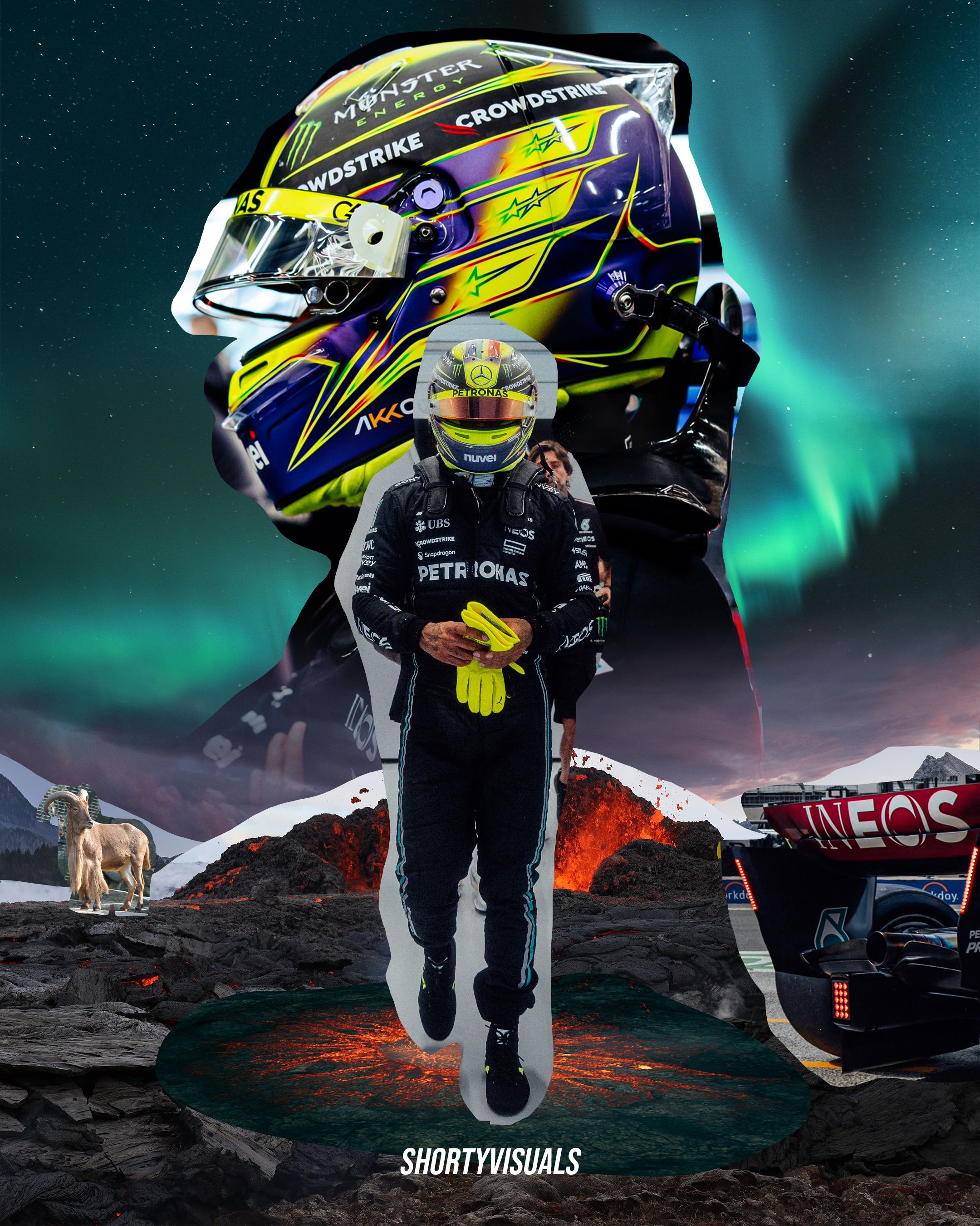 2160x2700 I Made a Sir Lewis Hamilton Poster, Before & After Included