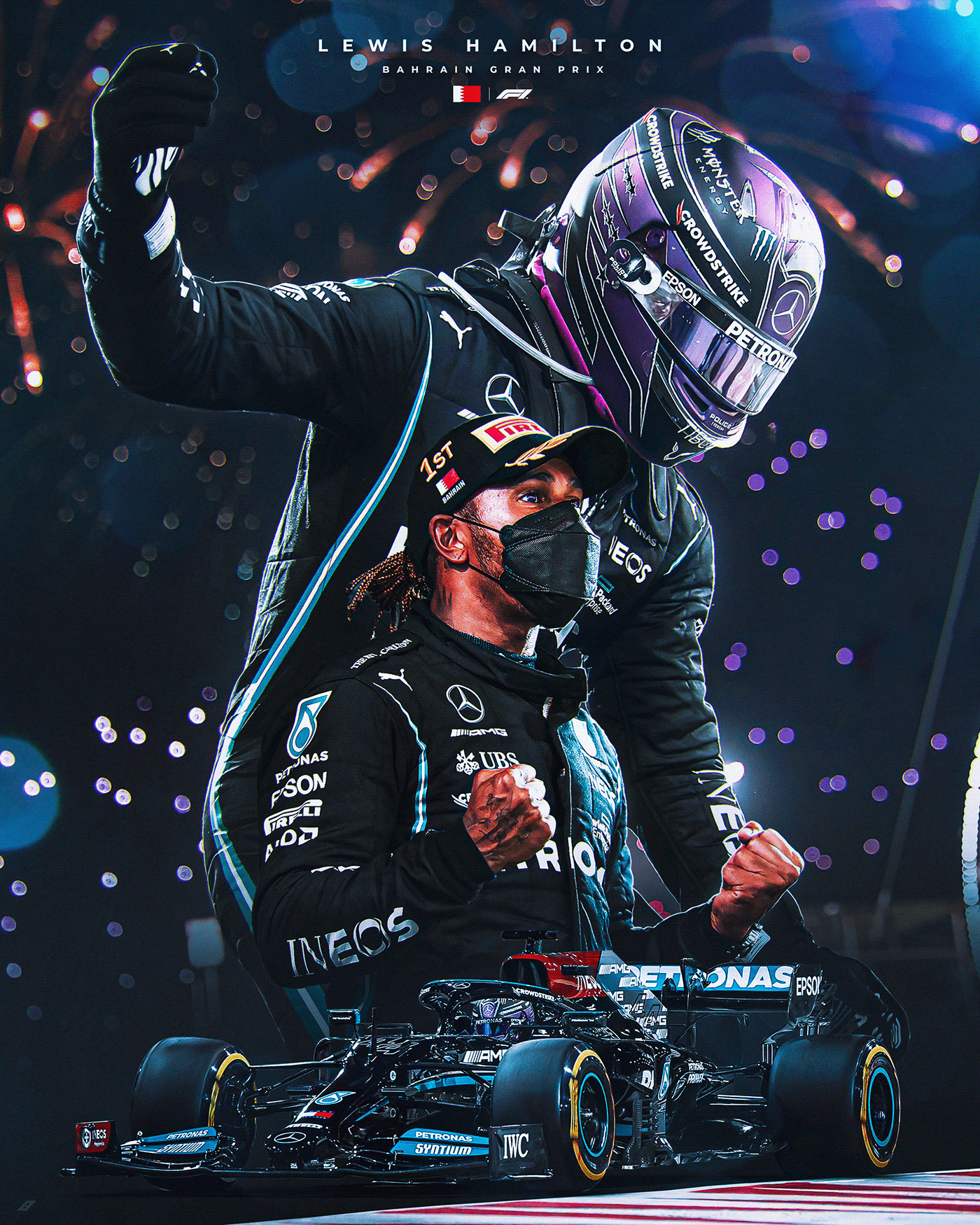 1400x1750 Lewis Hamilton. Mercedes AMG Petronas F1 Team - Behance