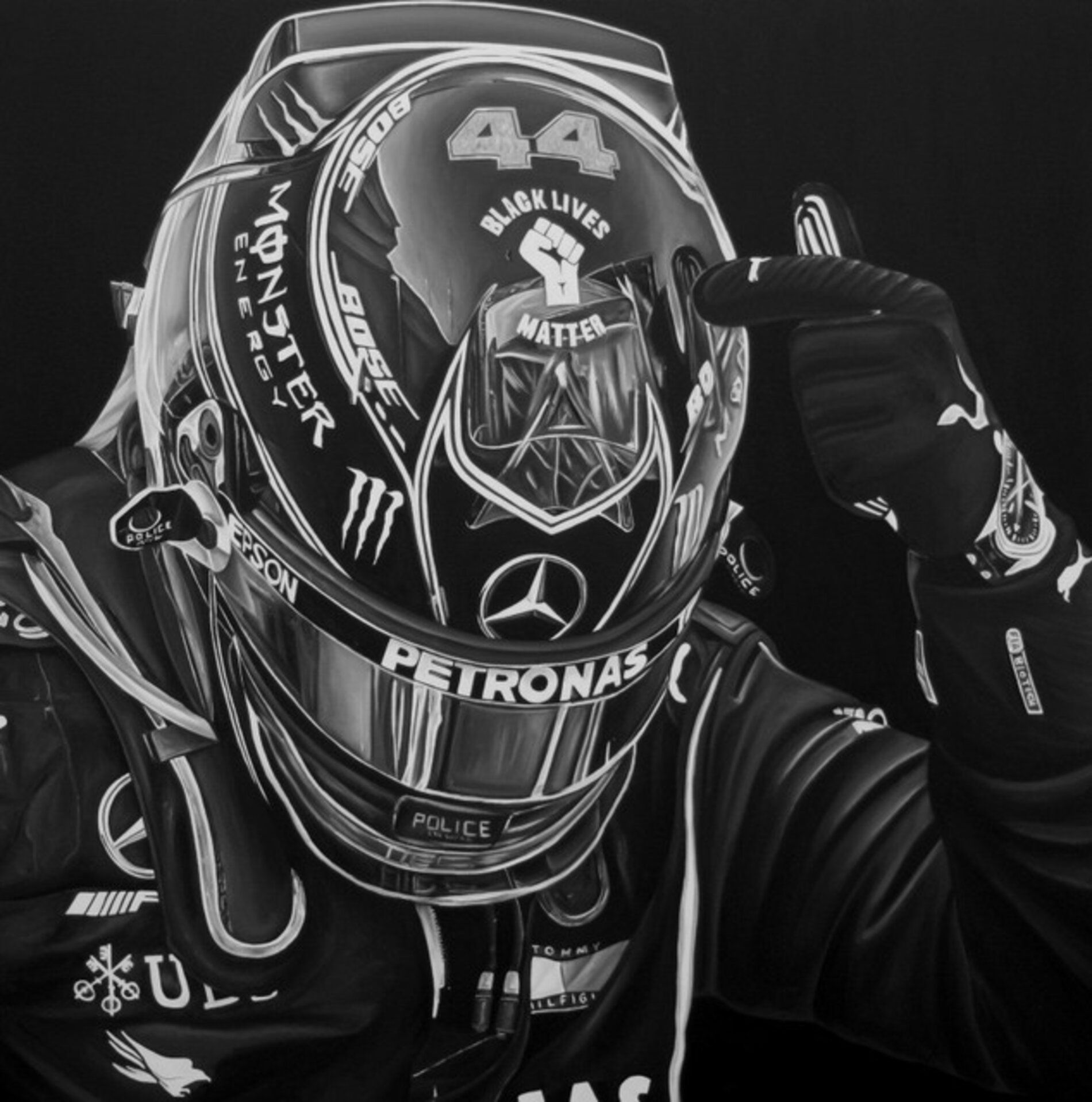 1900x1918 Ricardo Rodriguez Cosme. Lewis Hamilton (2020)
