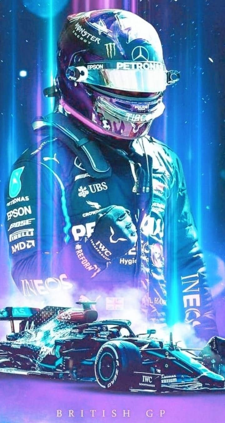 720x1351 Download Lewis Hamilton's Roaring Success at the British GP Wallpaper
