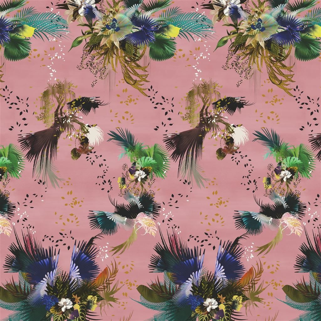 1024x1024 Christian Lacroix wallpaper panel Oiseau Fleur Bourgeon