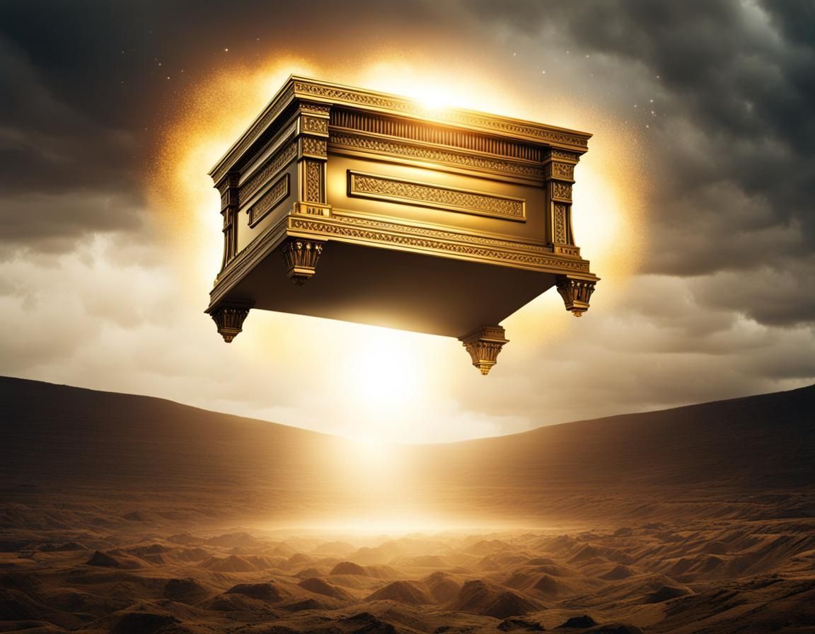 1152x896 The Biblical Ark of the Covenant hovering