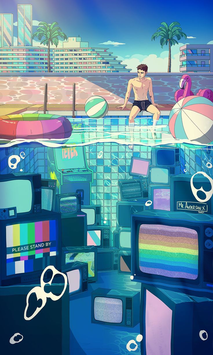 736x1225 Lofi Summer iPhone Wallpaper