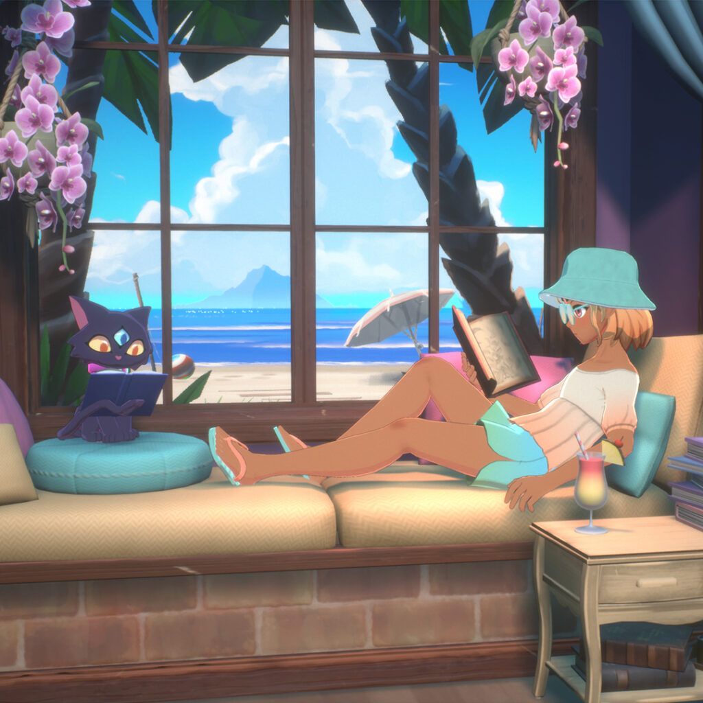 1024x1024 Spirit City: Lofi Sessions welcomes the heat with a new Summer Update! Cozy Gaming