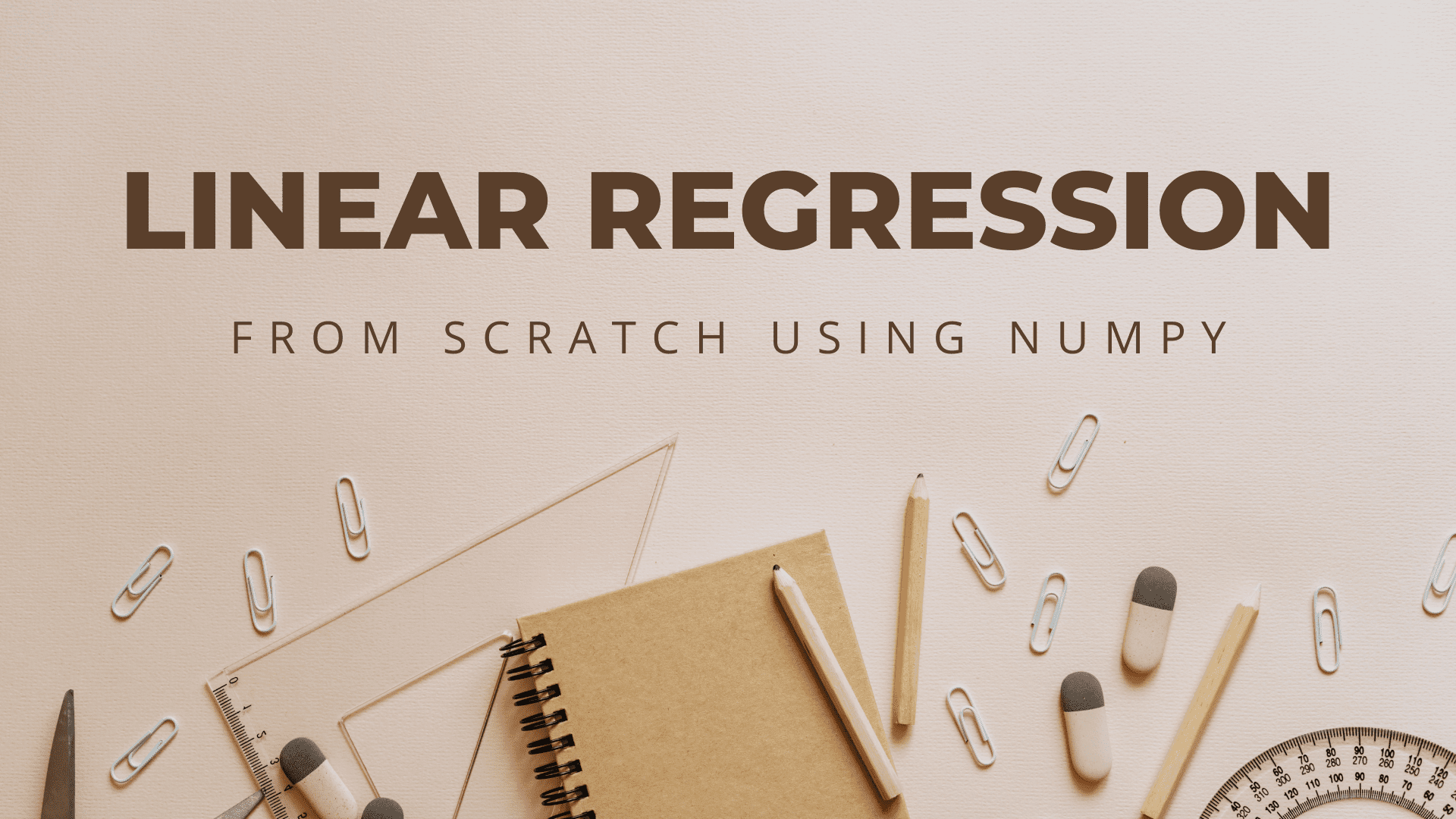 1920x1080 Linear Regression from Scratch with NumPy