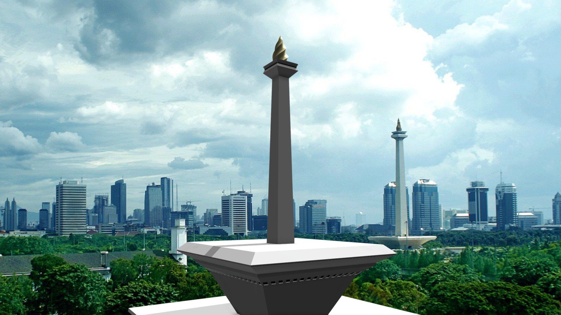 1920x1080 Monumen Nasional ( Monas ) Free 3D model by Ghozali.Ghozalu [c4fbf75]