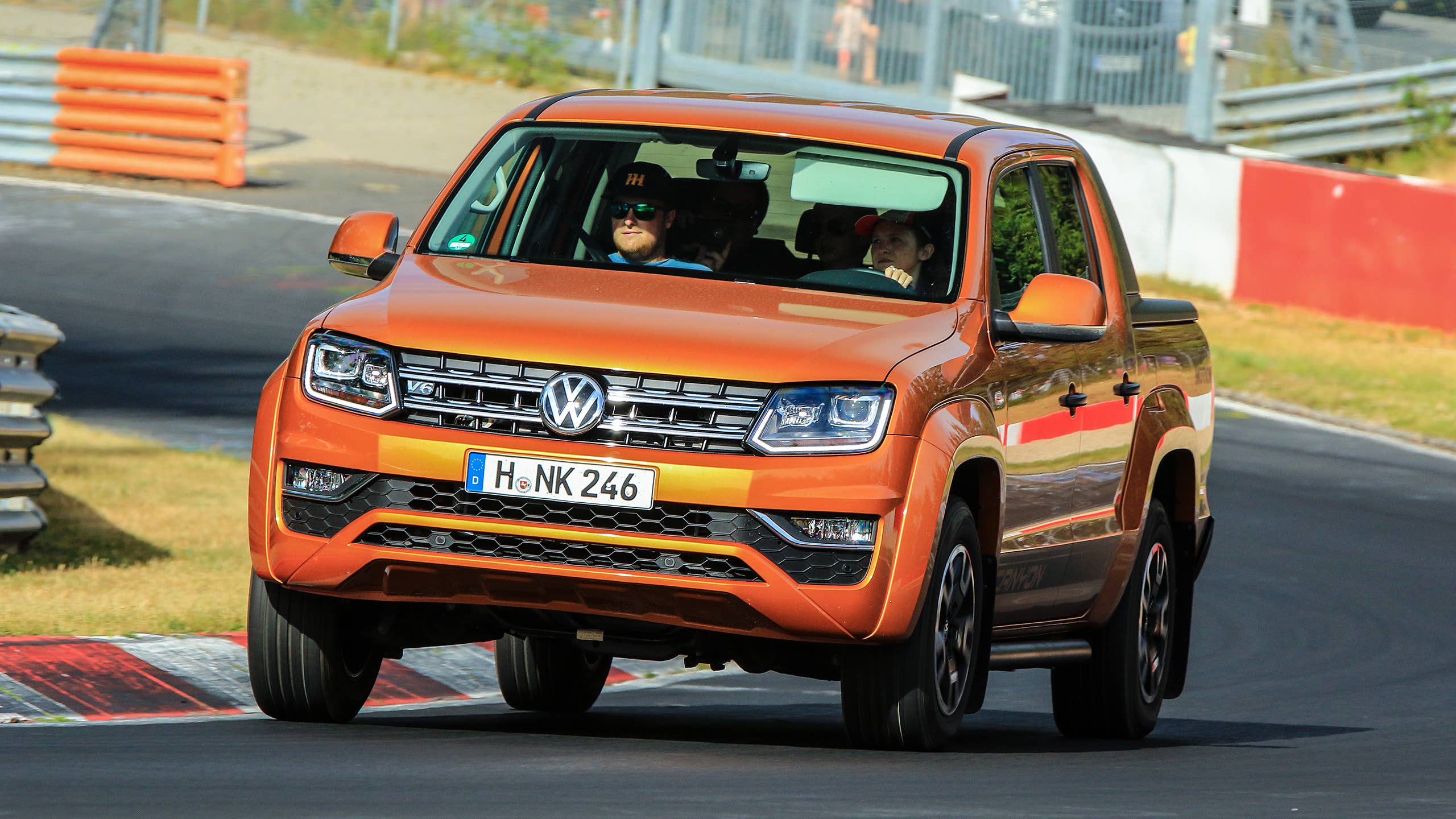 2560x1440 Volkswagen Amarok Pickup Track Test Review. A truckload of fun on the 'Ring