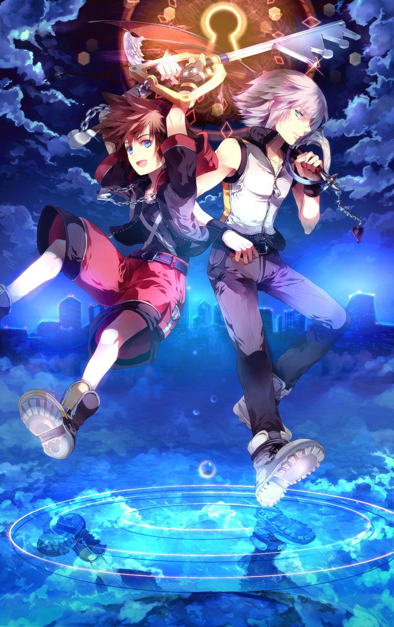 1320x2100 Kingdom Hearts 3D: Dream Drop Distance Mobile Wallpaper