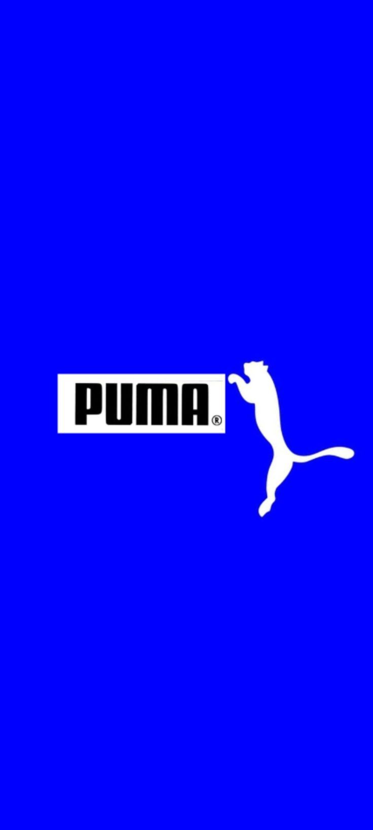 736x1635 Puma Logo on Blue Background. 待ち受け画像, 壁紙, ロゴ