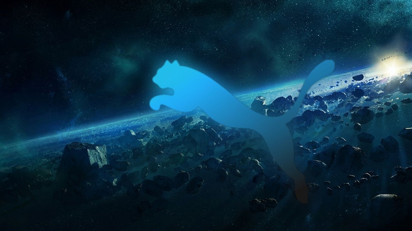 1366x768 Eyesurfing: Puma Logo Wallpaper