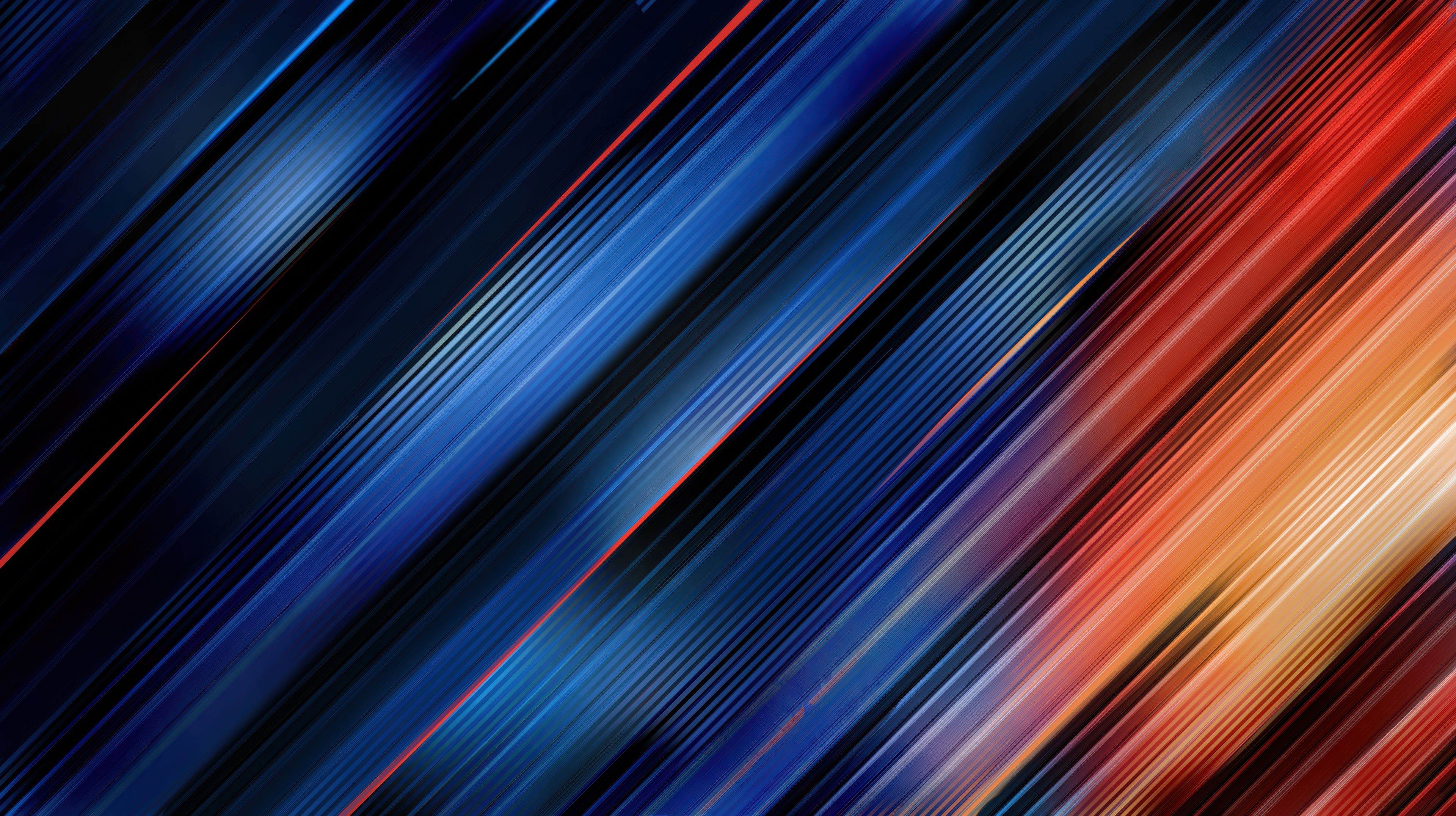3840x2152 Blue Orange Diagonal Motion Blur Speed Lines Abstract Wallpaper, HD Abstract Wallpaper, 4k Wallpaper, Image, Background, Photos and Picture