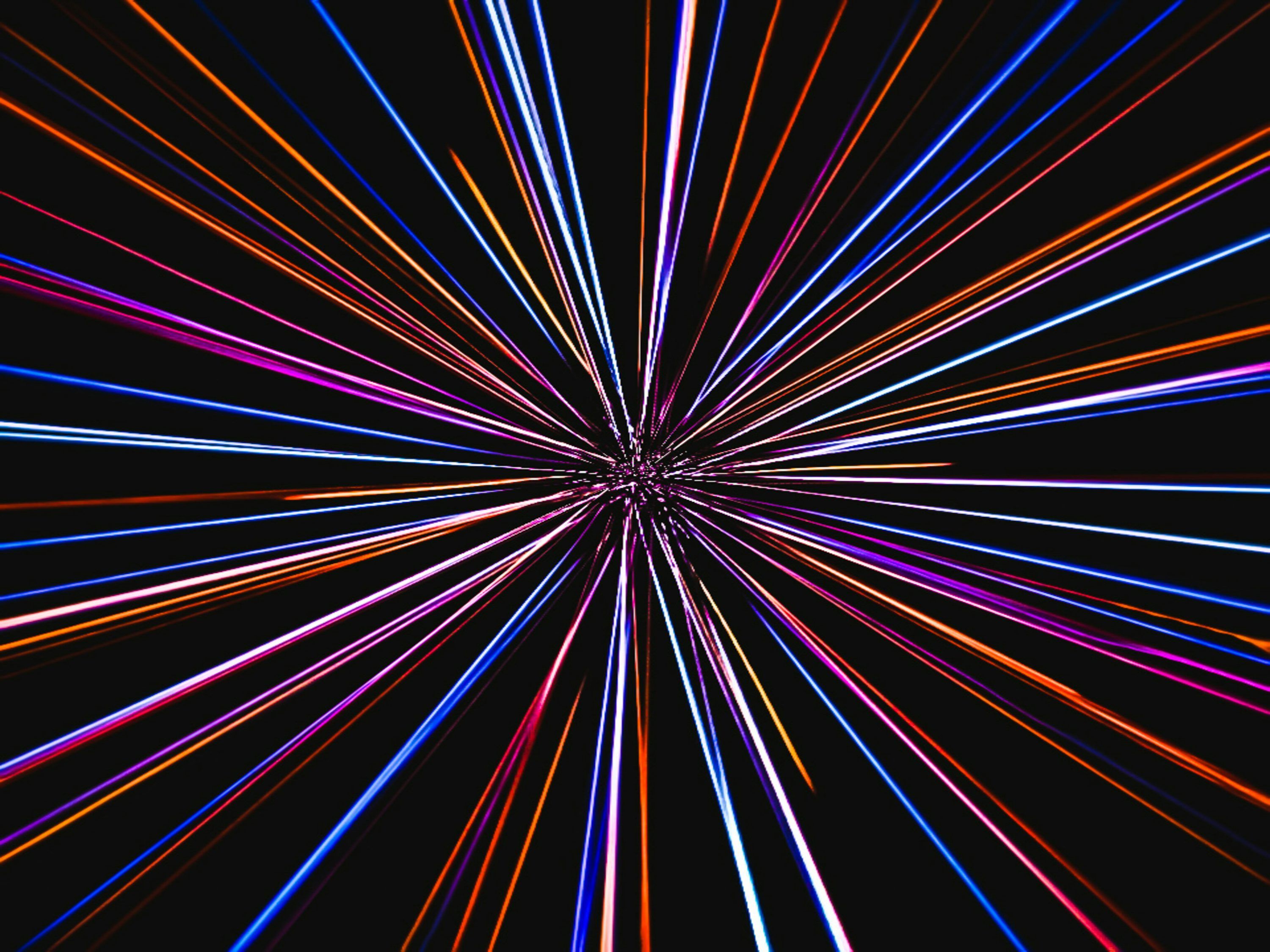 3000x2250 A black background with colorful lines in the center photo