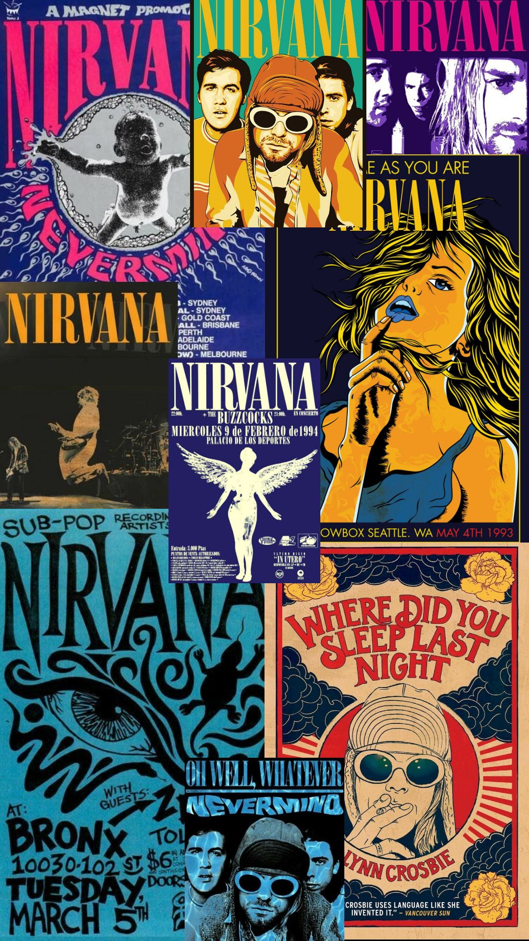 1080x1920 Nirvana Poster Wallpaper