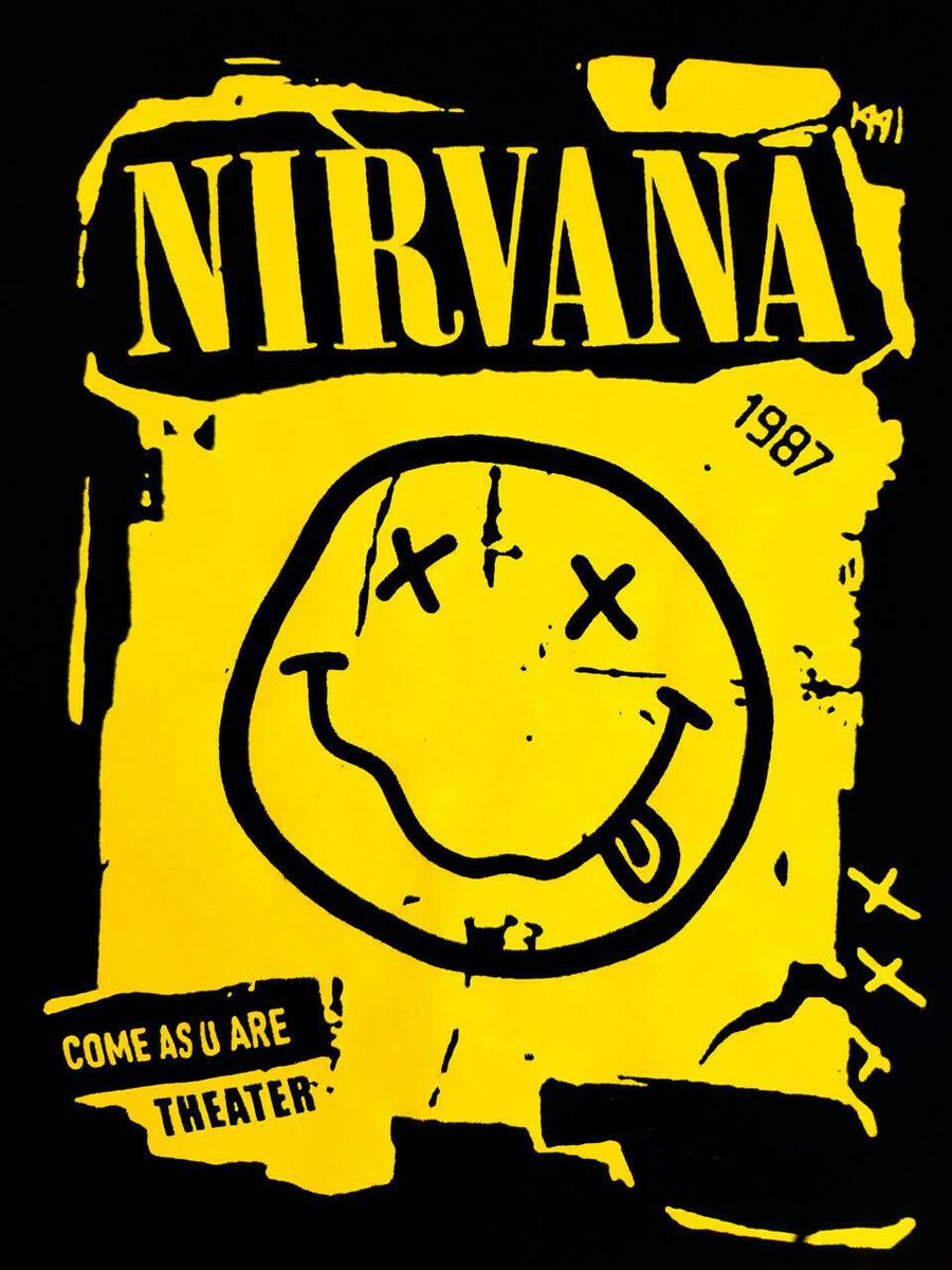 900x1200 Nirvana Poster Wallpaper