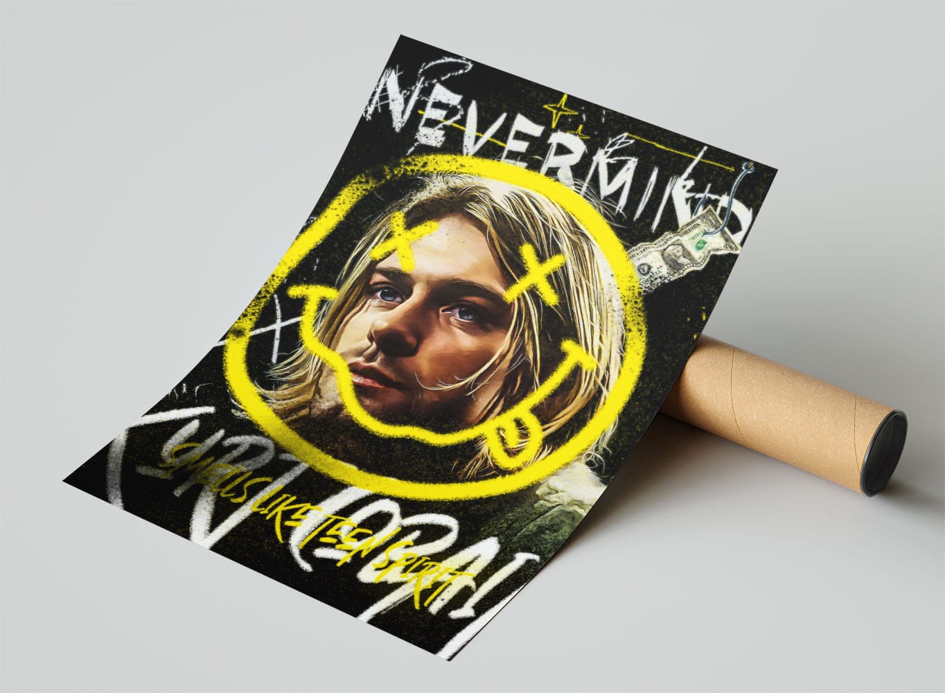 1364x1000 Kurt Cobain Nirvana Pop Art Poster Print