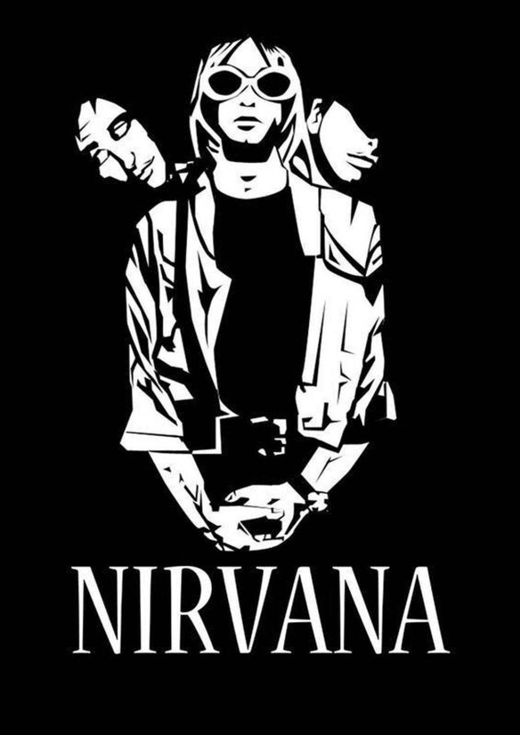 1061x1500 Wall Poster Nirvana Black And White Print Poster on 13x19 Inches Fine Art Print