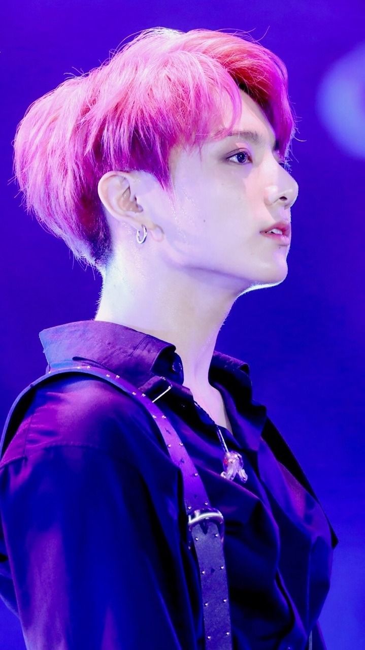 719x1280 BTS. Jungkook Hot Pink Red Hair Wallpaper