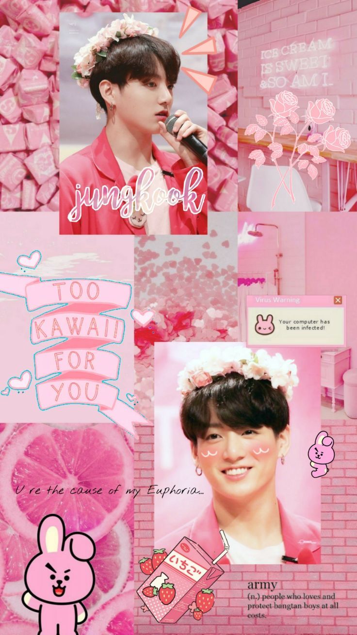 736x1308 Jungkook aesthetic pink