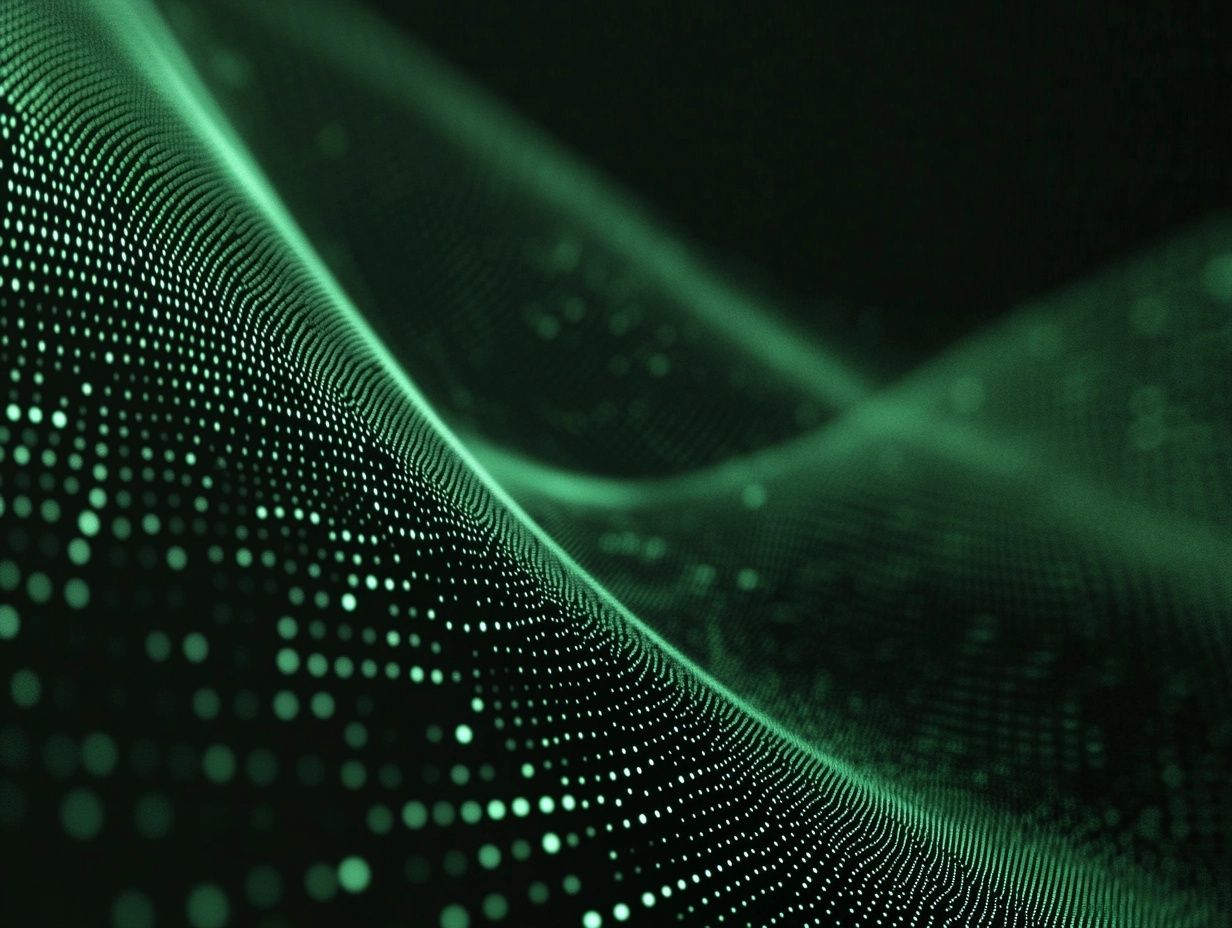 1232x928 Dark Green Data Tech Wallpaper: Network Of Dots • PromptDen