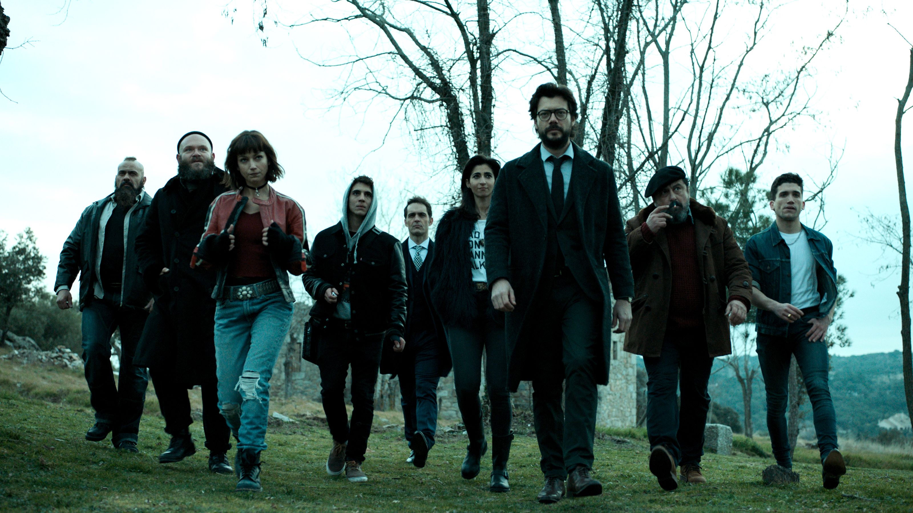 3200x1800 Money Heist HD Wallpaper: Team Assembledx1800