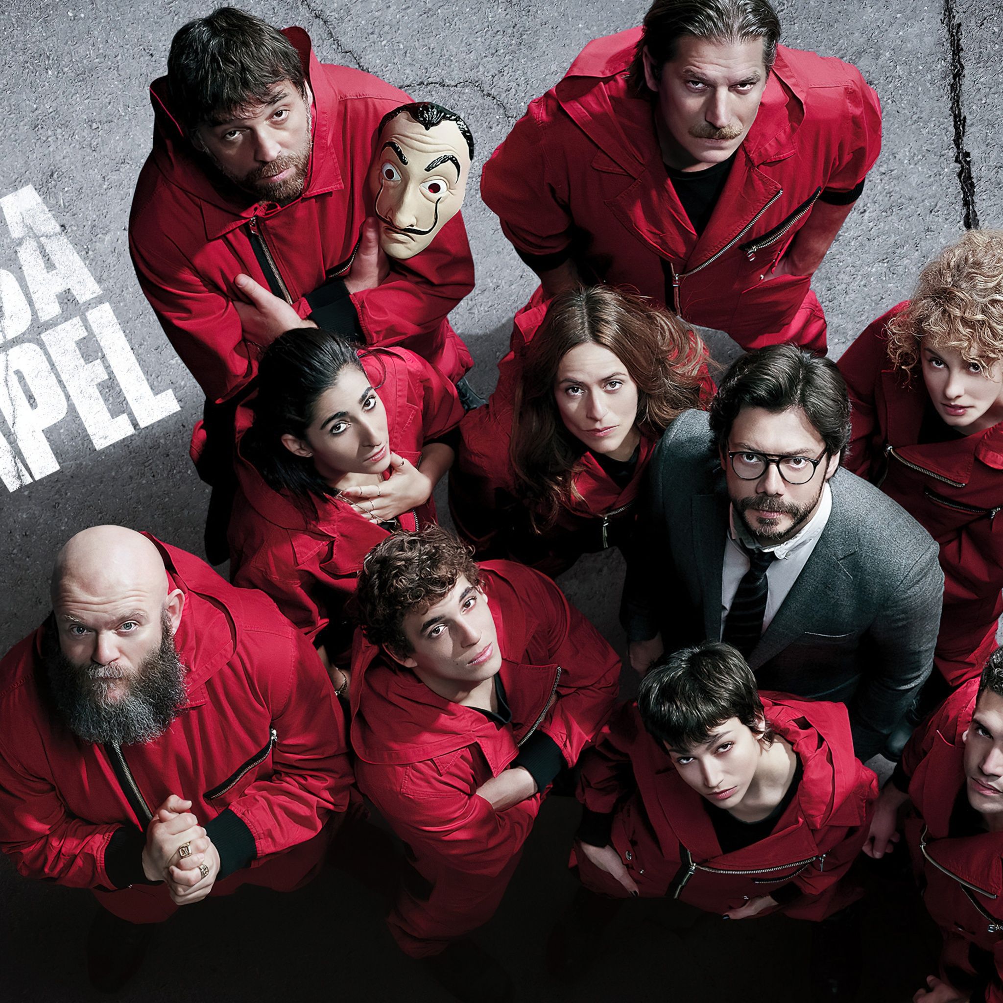 2048x2048 La casa de papel Wallpaper 4K, TV series, Money Heist, 5K