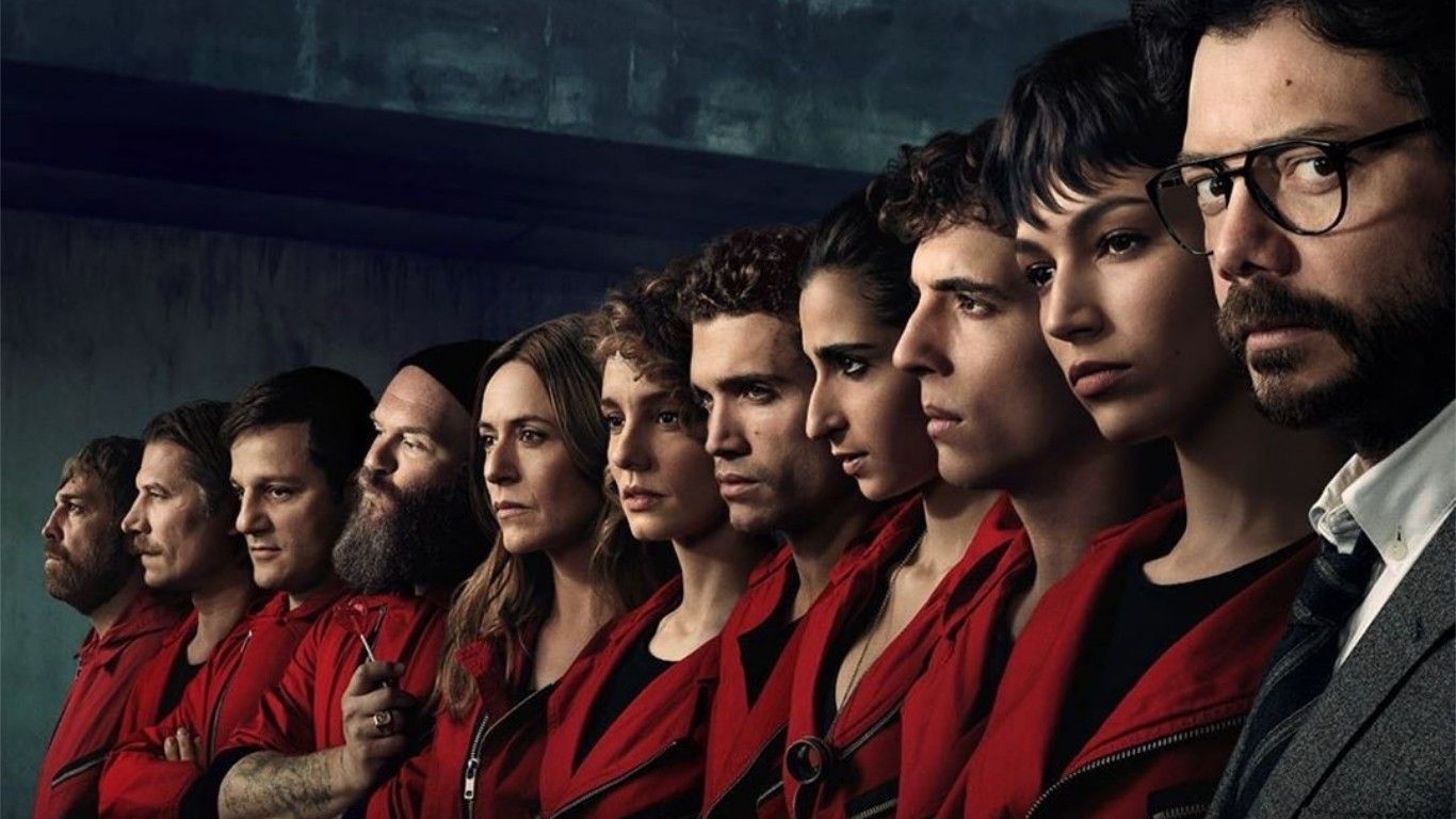 1366x768 Money Heist Character Wallpaper