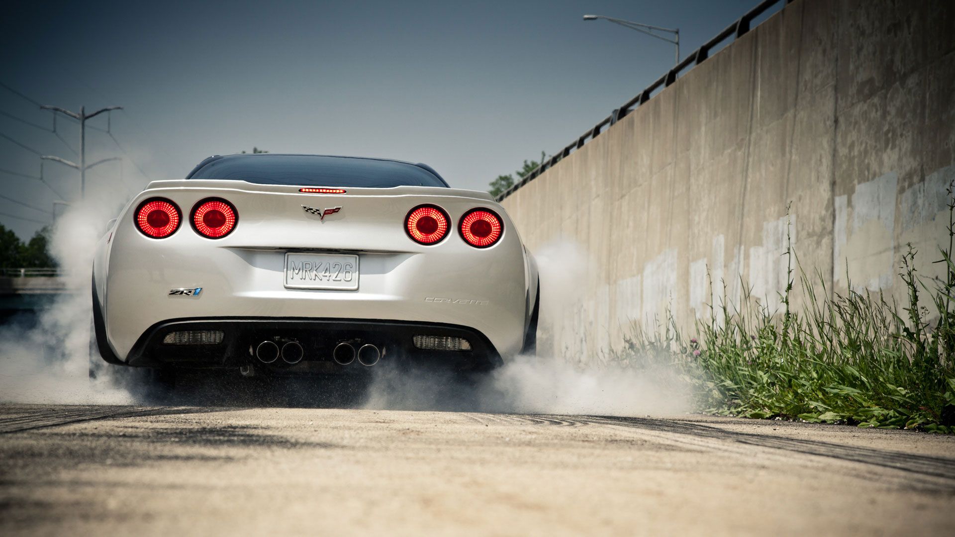 1920x1080 chevrolet, Corvette, Zr Burnout, Smoke, C6 Wallpaper HD / Desktop and Mobile Background