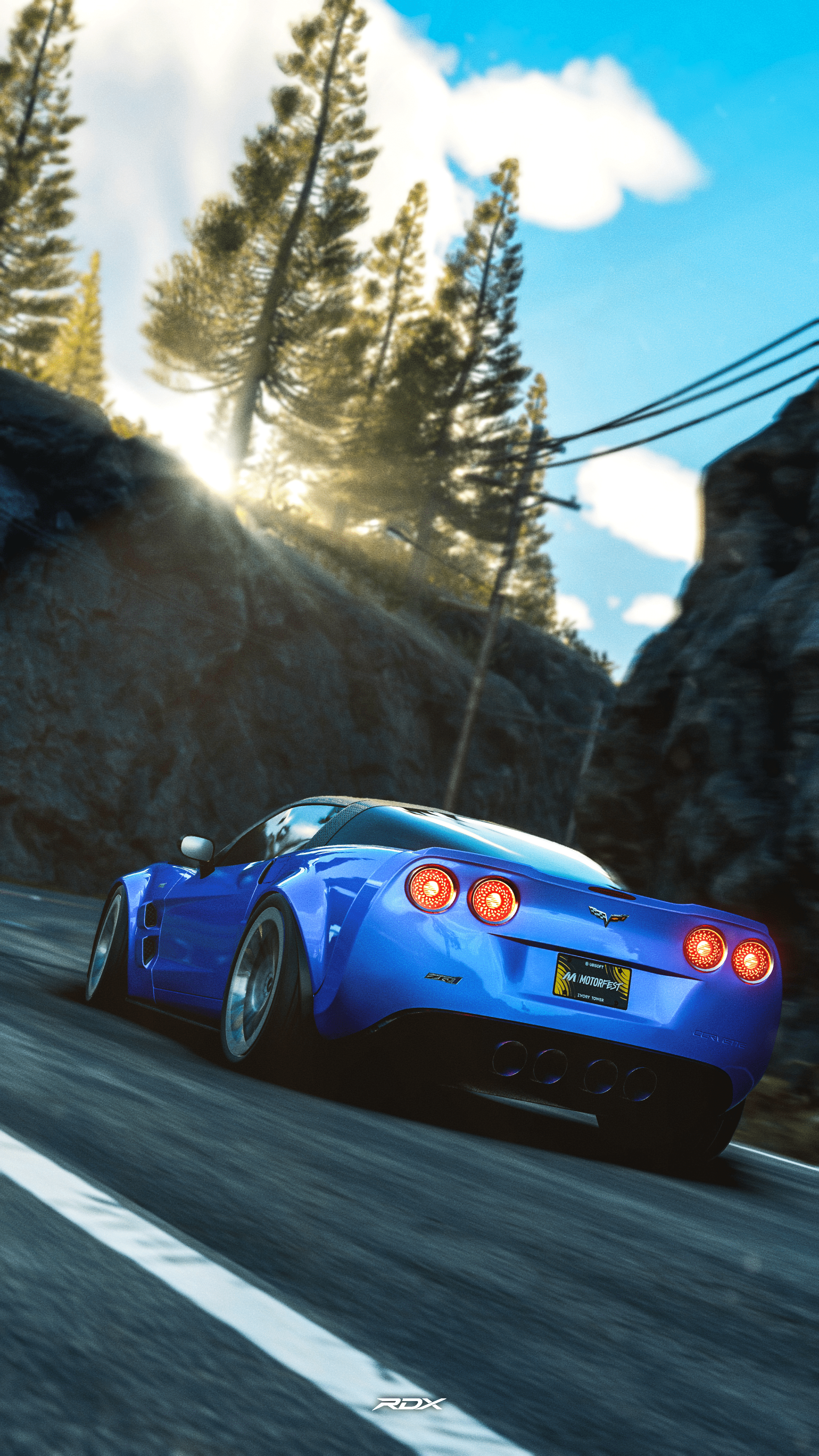 2160x3840 The Blue Devil Corvette C6 ZR1 : R The_Crew