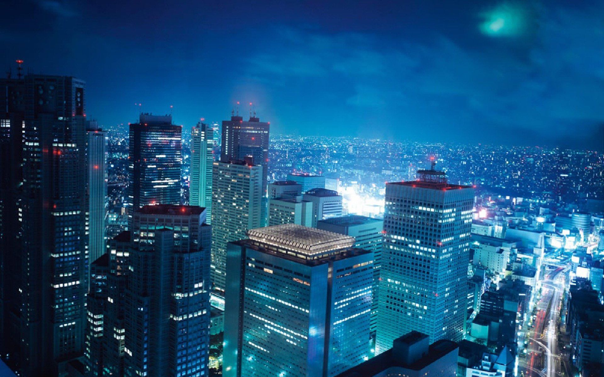 1920x1200 Tokyo Skyline: Stunning HD Man Made Nightscapex1200