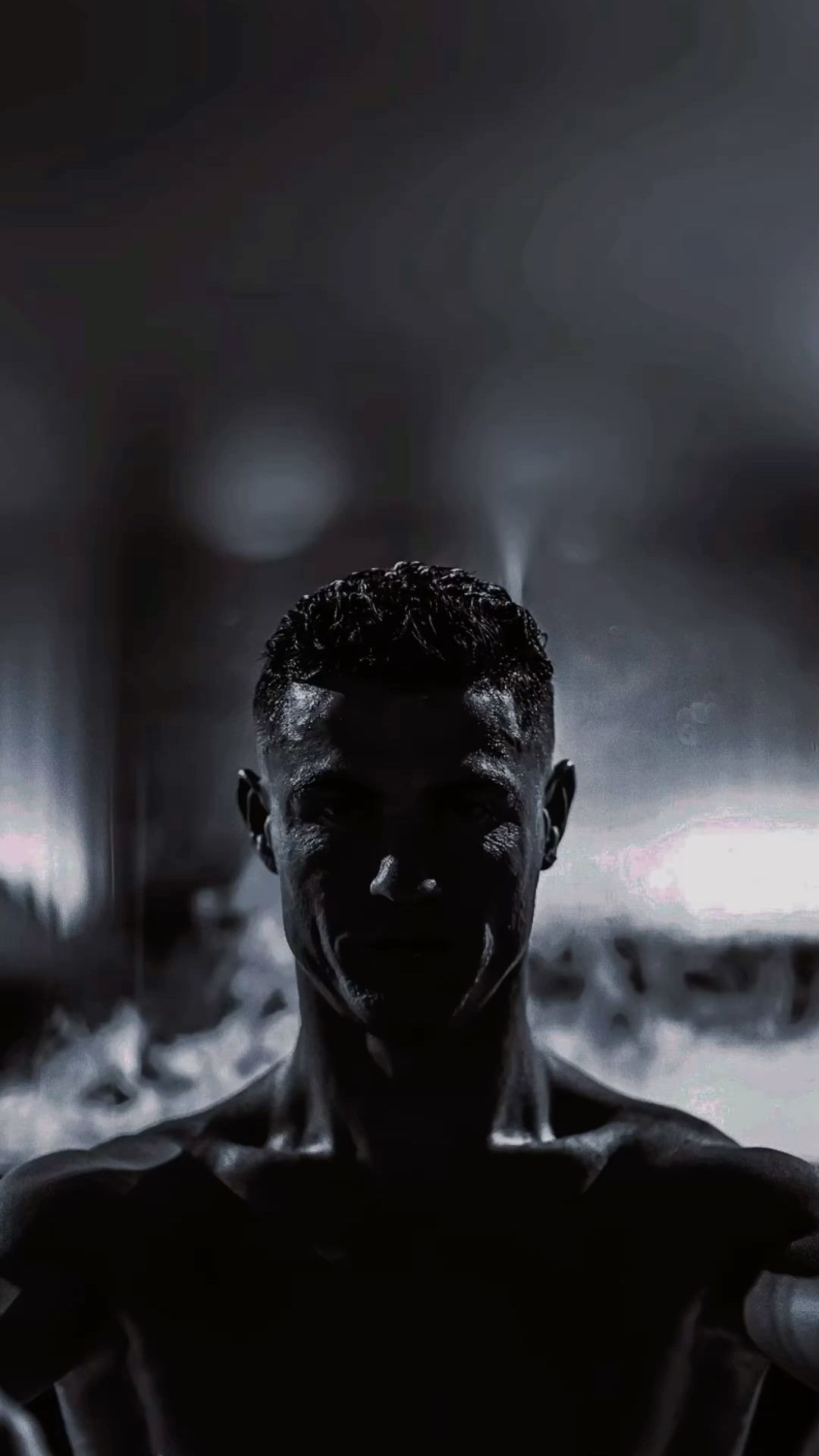 1080x1920 Cristiano Ronaldo Wallpaper HD 4K Black and White