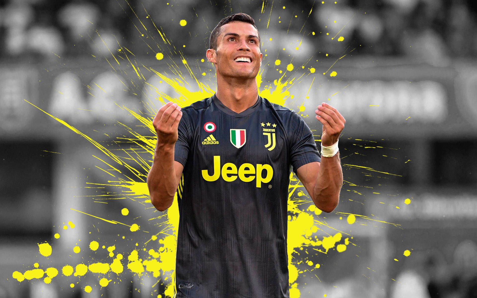 1920x1200 Download Black Jeep Jersey Cristiano Ronaldo HD 4k Wallpaper