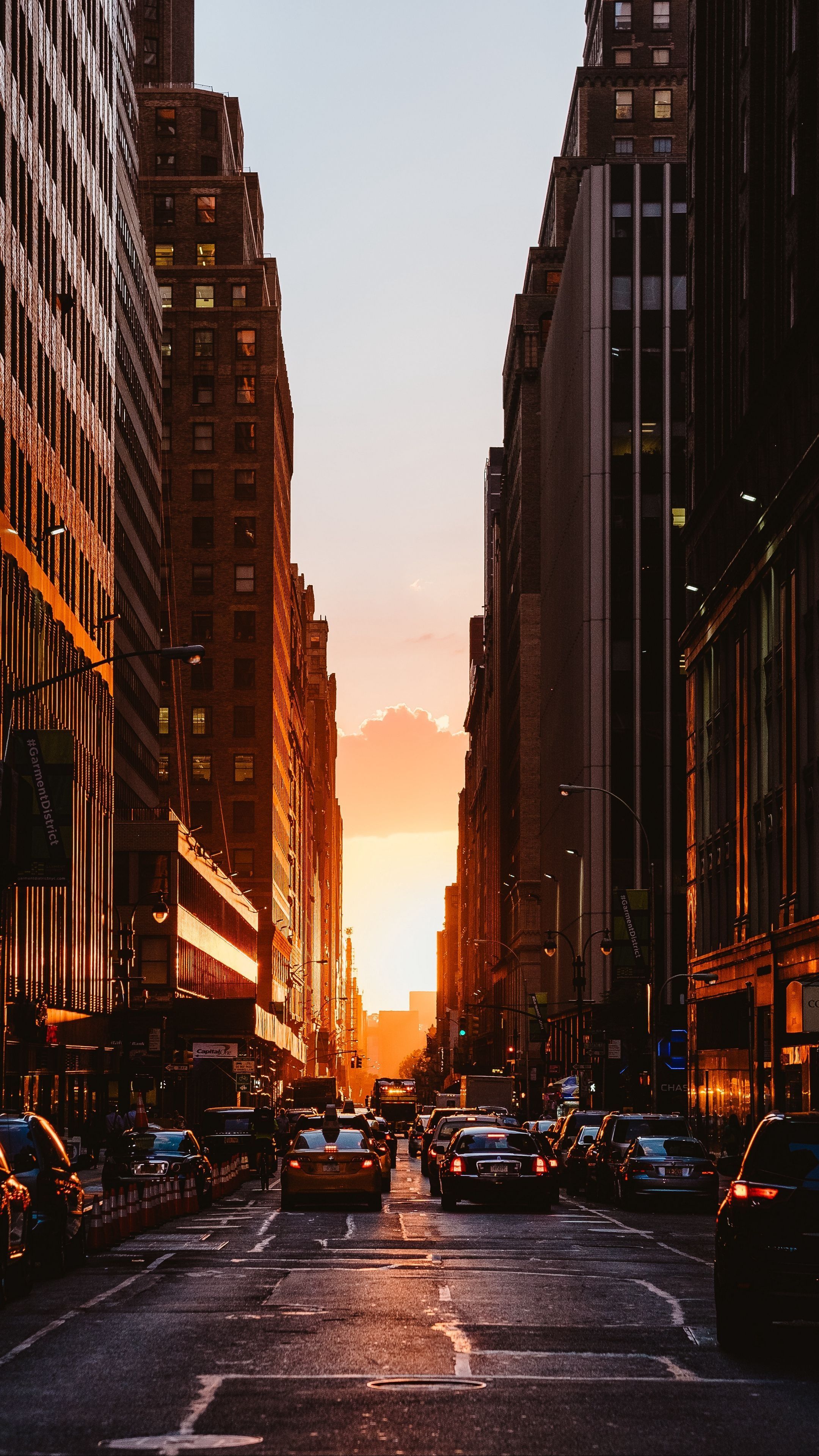 2160x3840 New York Sunset Wallpaper