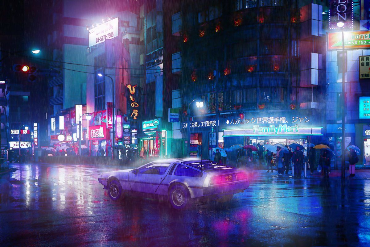 1200x800 Outrun the night // #synthwave #tokyo #outrun #japan