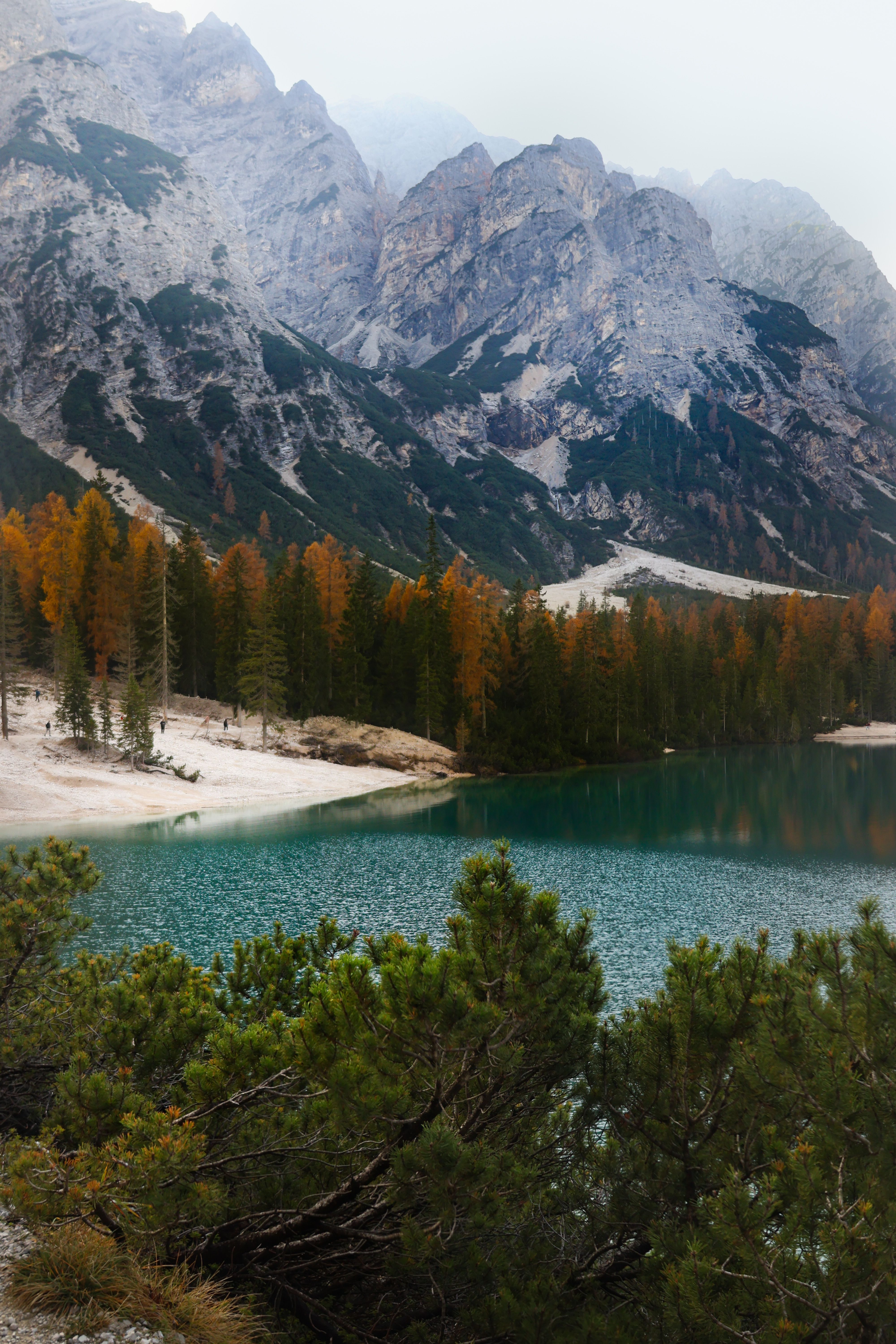 4000x6000 Tranquil Lake in the Dolomites of Italy · Free