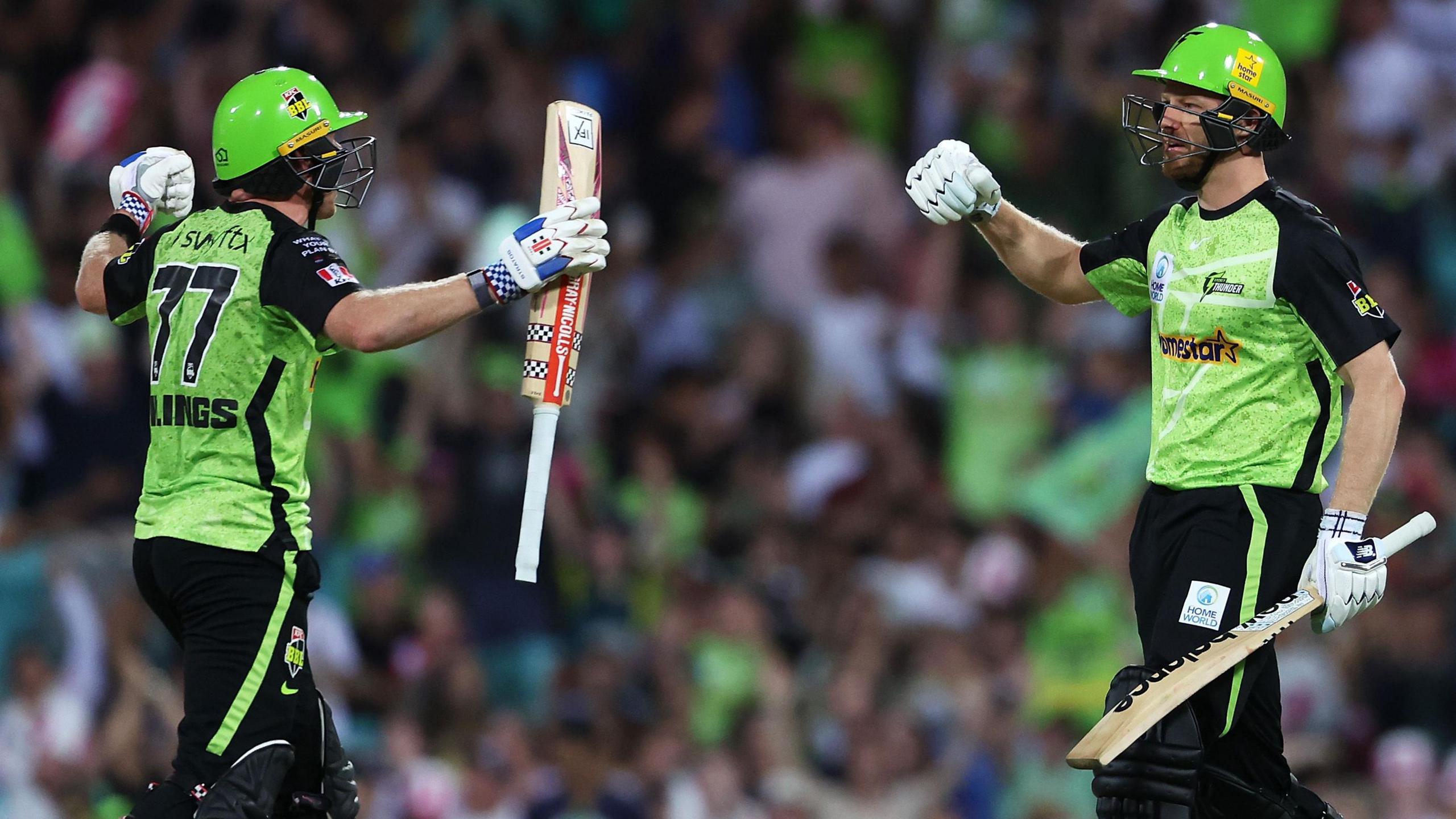 2560x1440 Big Bash League 2024 25 Results: Sam Billings' Sydney Thunder Beat Sydney Sixers To Reach Final