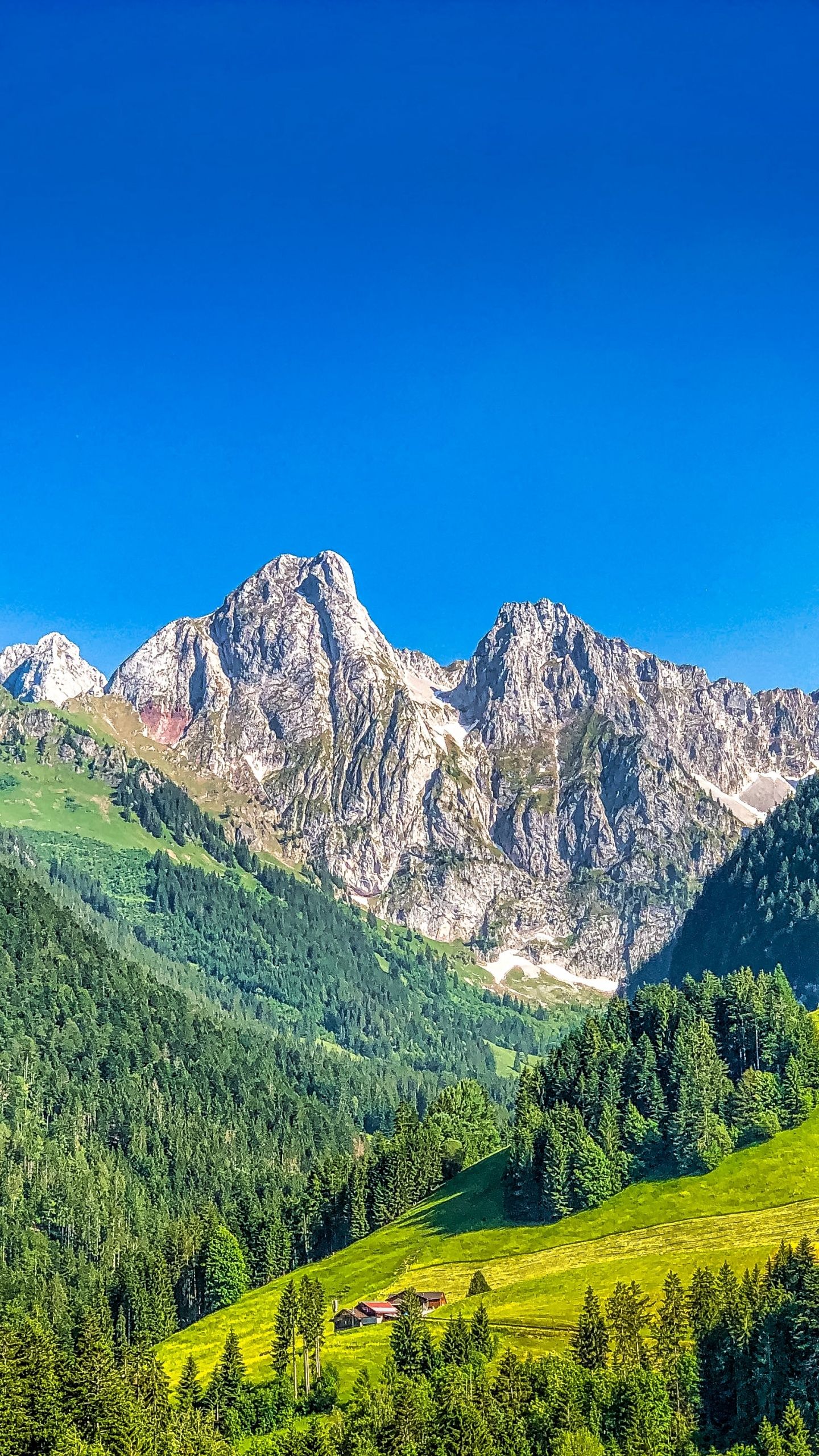 1440x2560 Alps mountains Wallpaper 4K, Mountain range, Summer, Sunny day