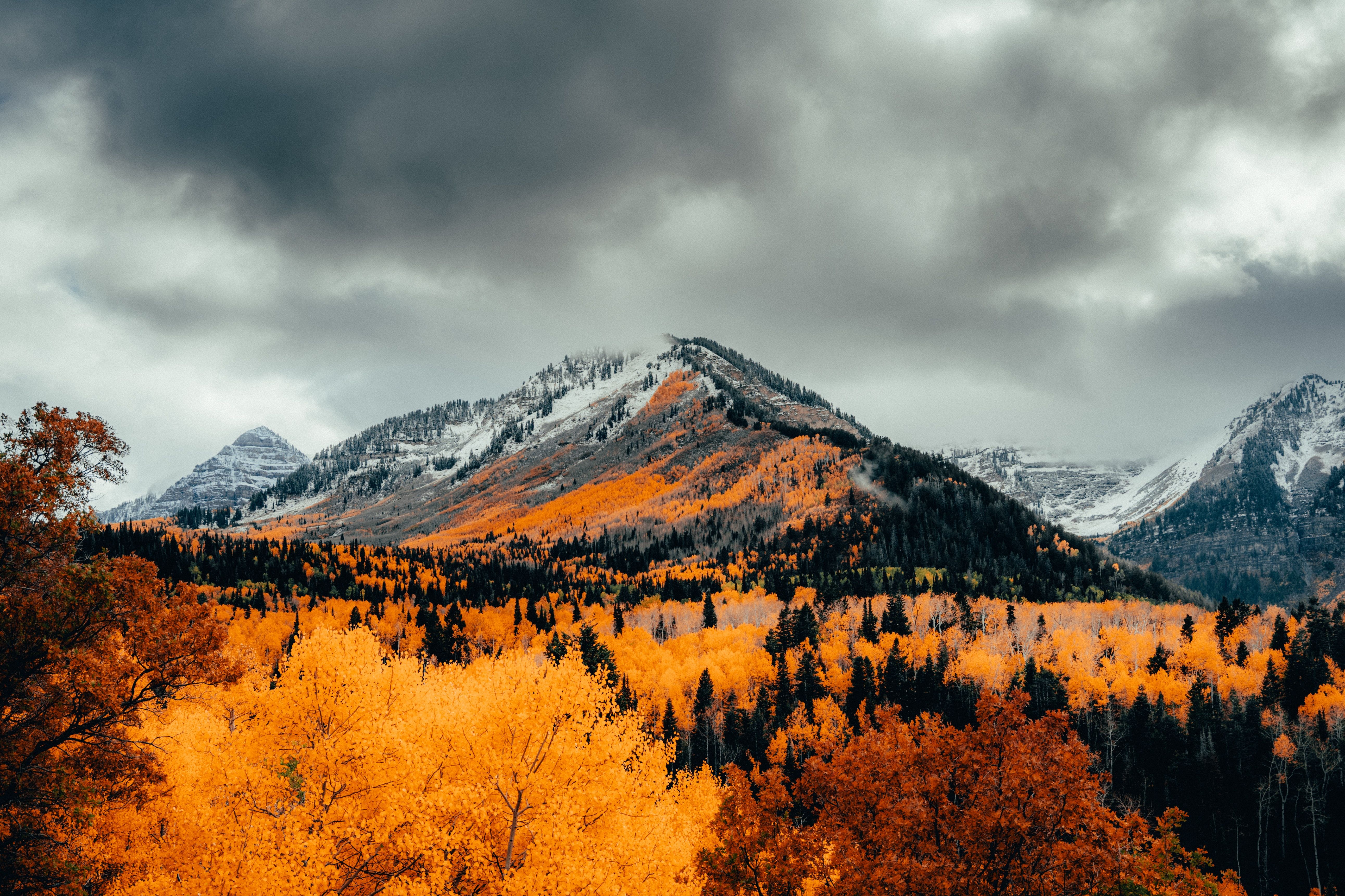 5166x3444 Wallpaper Alpine, Autumn, Mountain, Nature, Cloud, Background Free Image