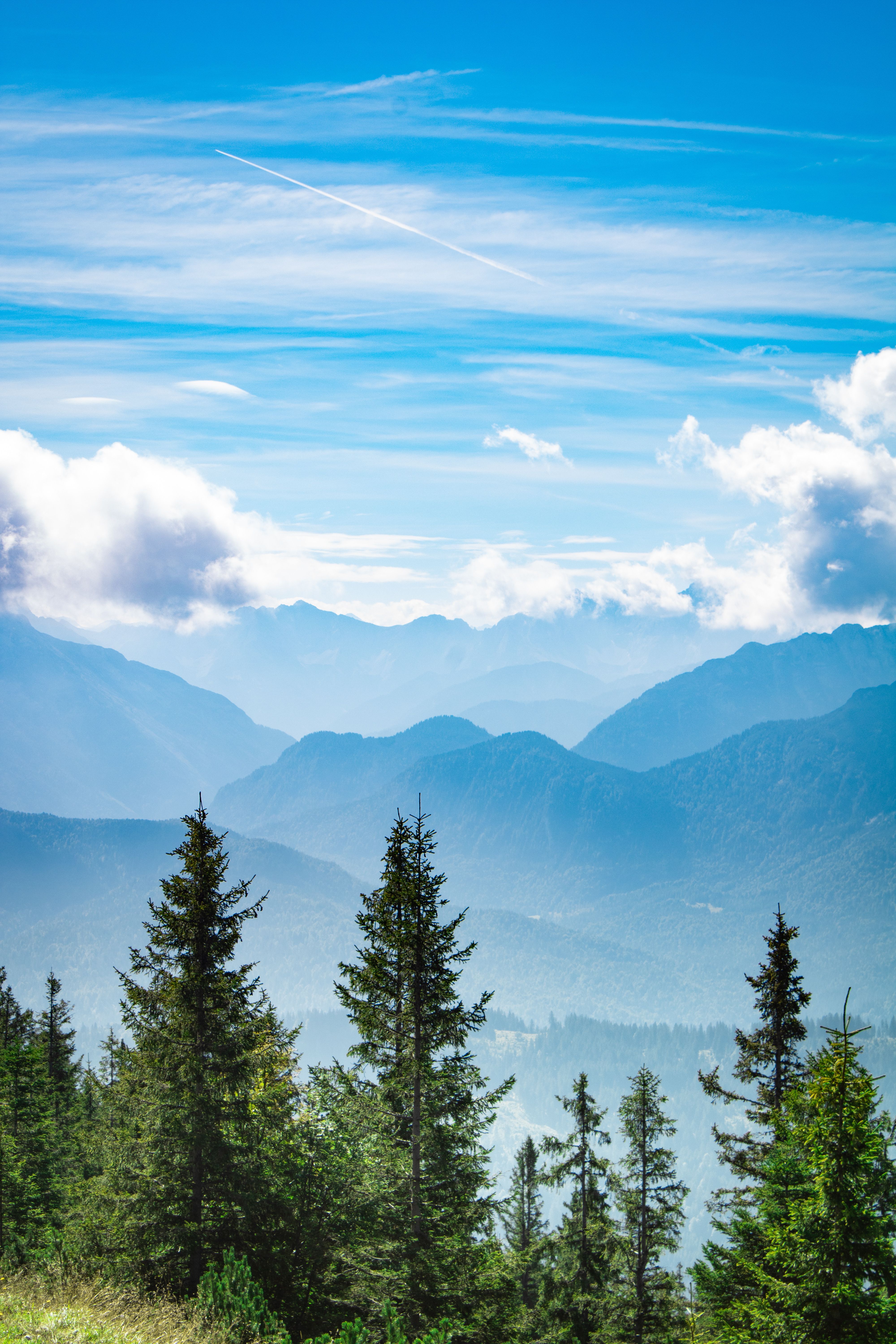 4000x6000 Majestic Alpine Landscape with Clear Blue Sky · Free