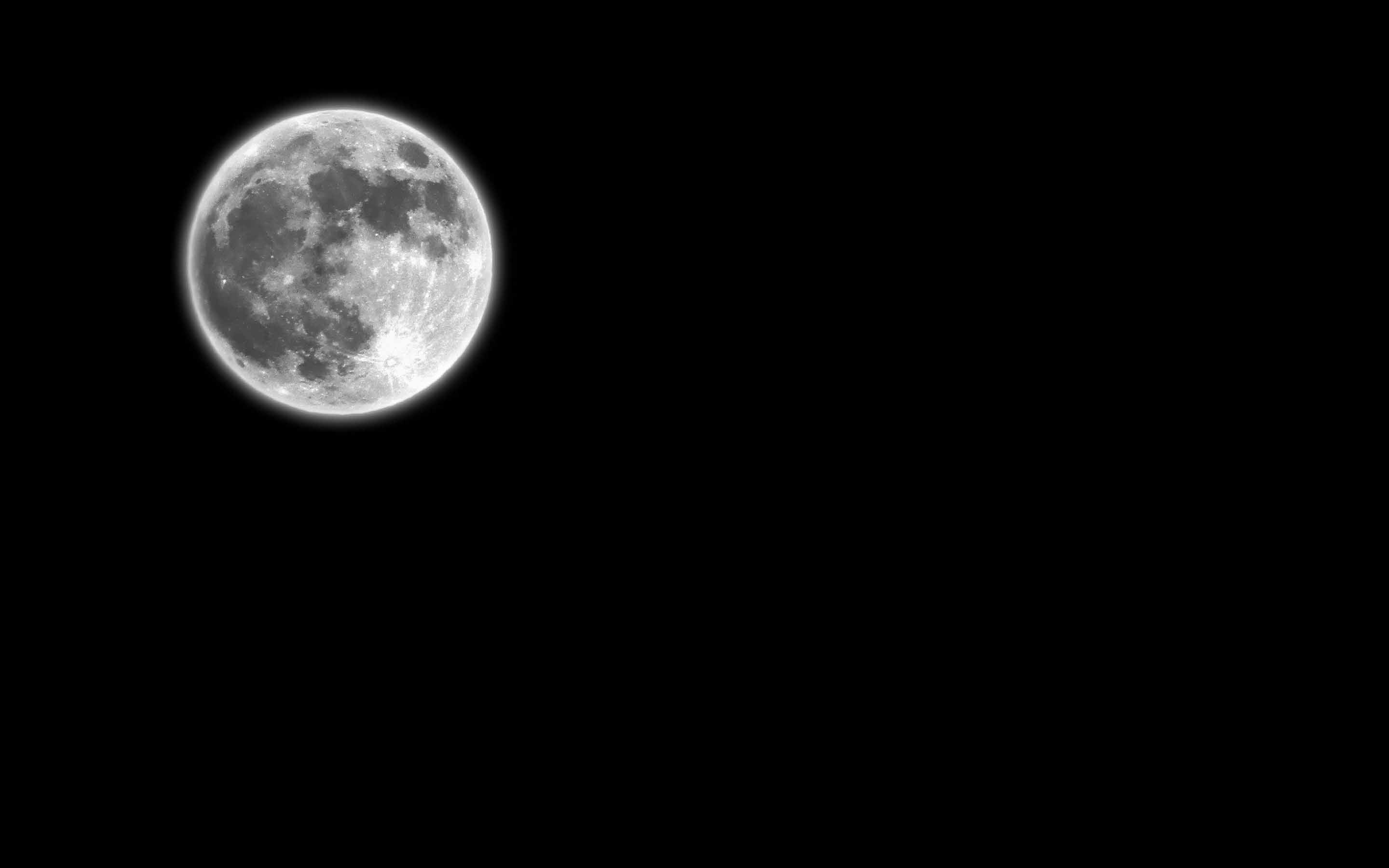 2880x1800 Black Moon MacBook Air Wallpaper Download