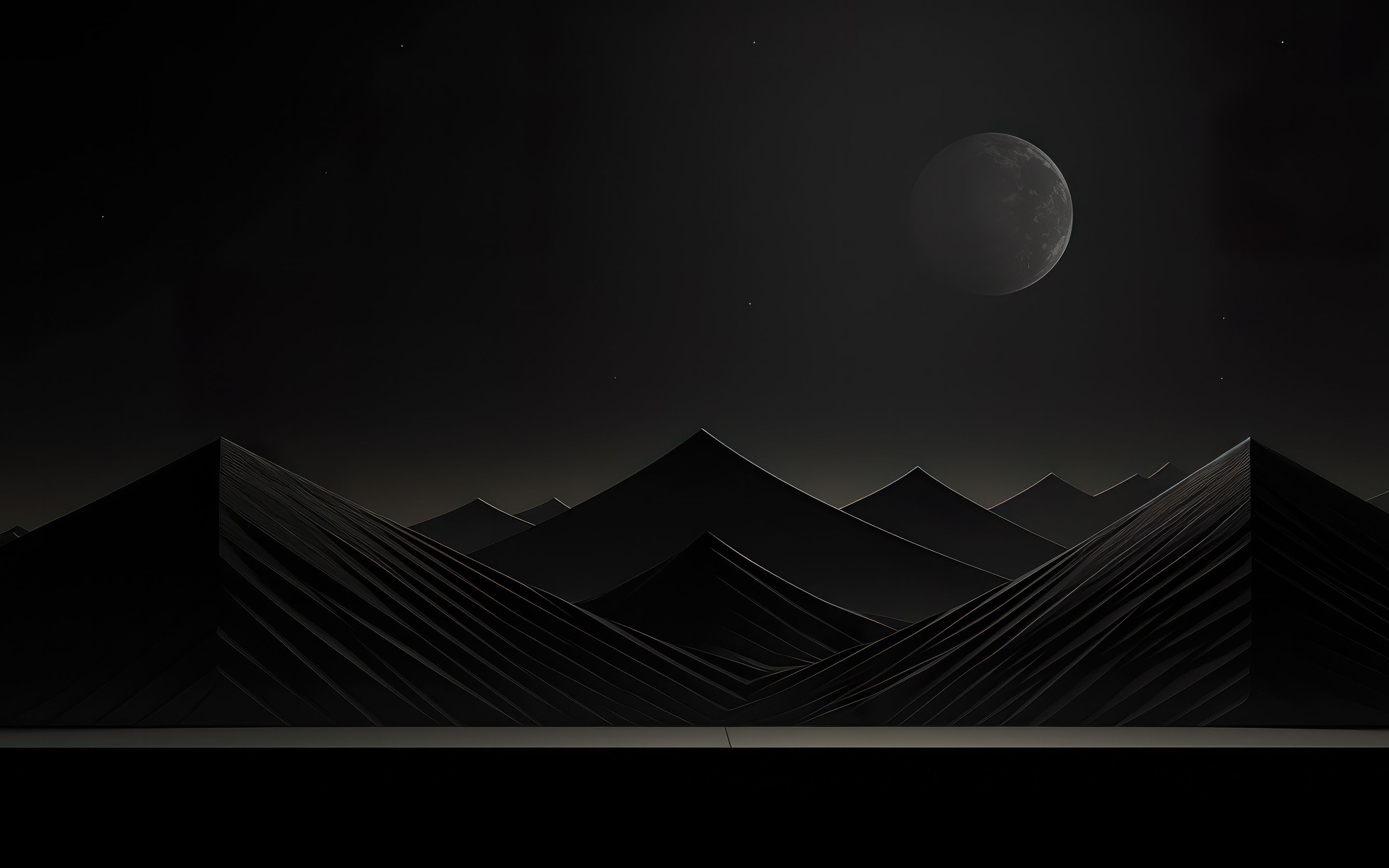 2880x1800 Black Aesthetic Mountains 4k Macbook Pro Retina , HD 4k Wallpaper , Image, Background, Photos and Picture