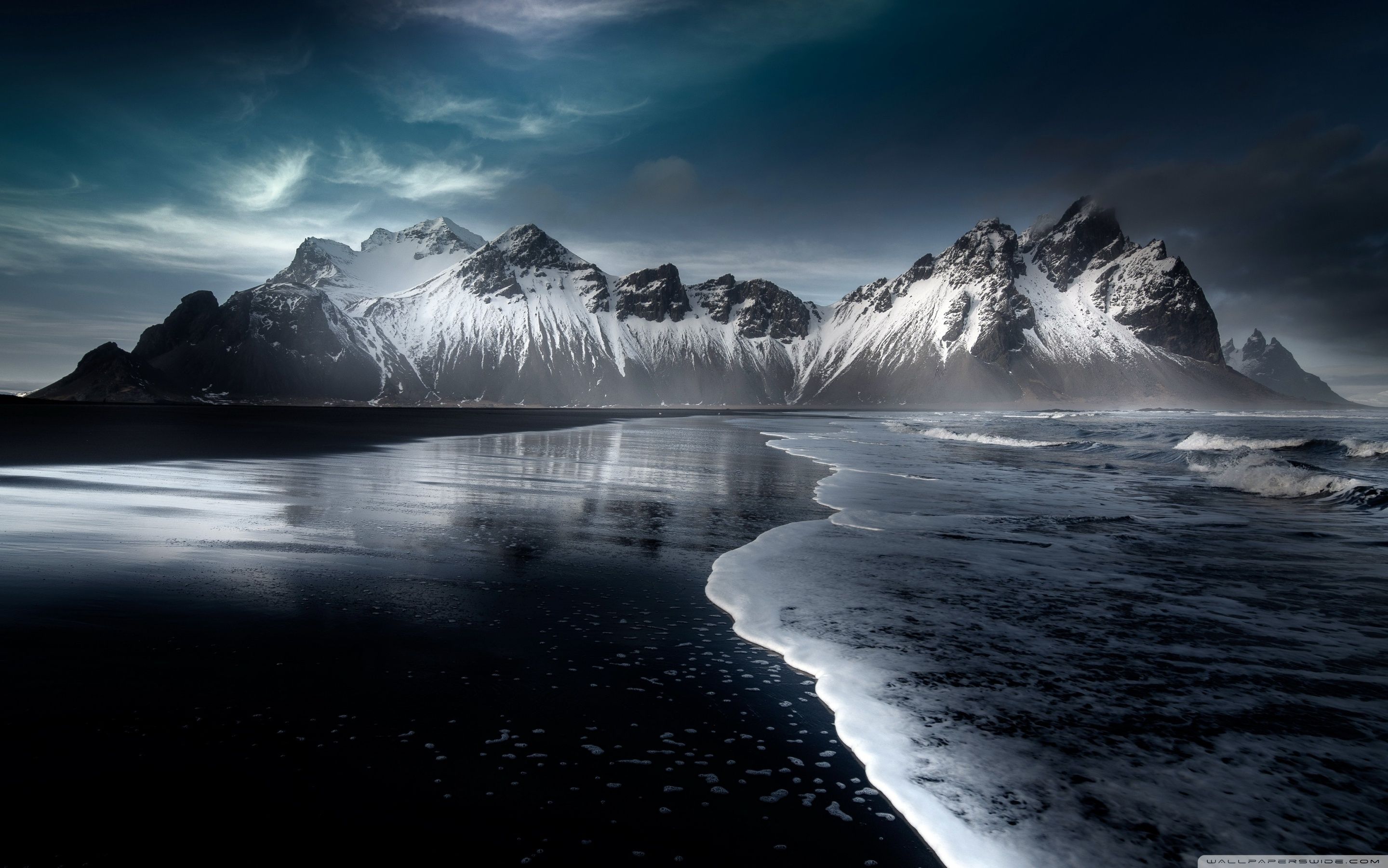 2880x1800 Black Beach 4K UHD Wallpaper for UltraHD Desktop and TV : Widescreen and UltraWide Display : Dual Monitor