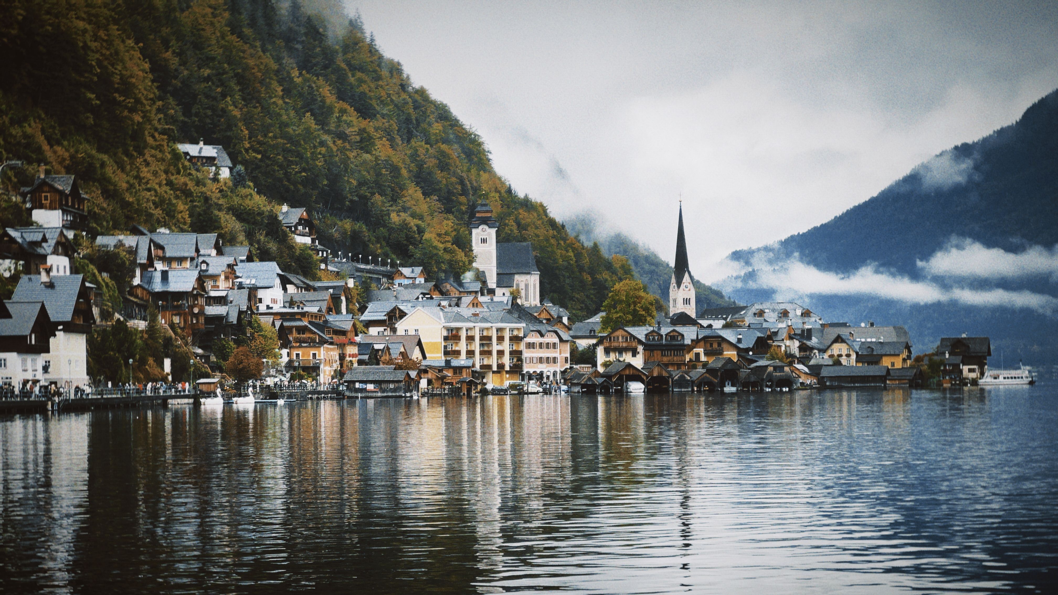 4032x2268 Village By Lakeside Photo, Download The BEST Free Village By Lakeside & HD Image