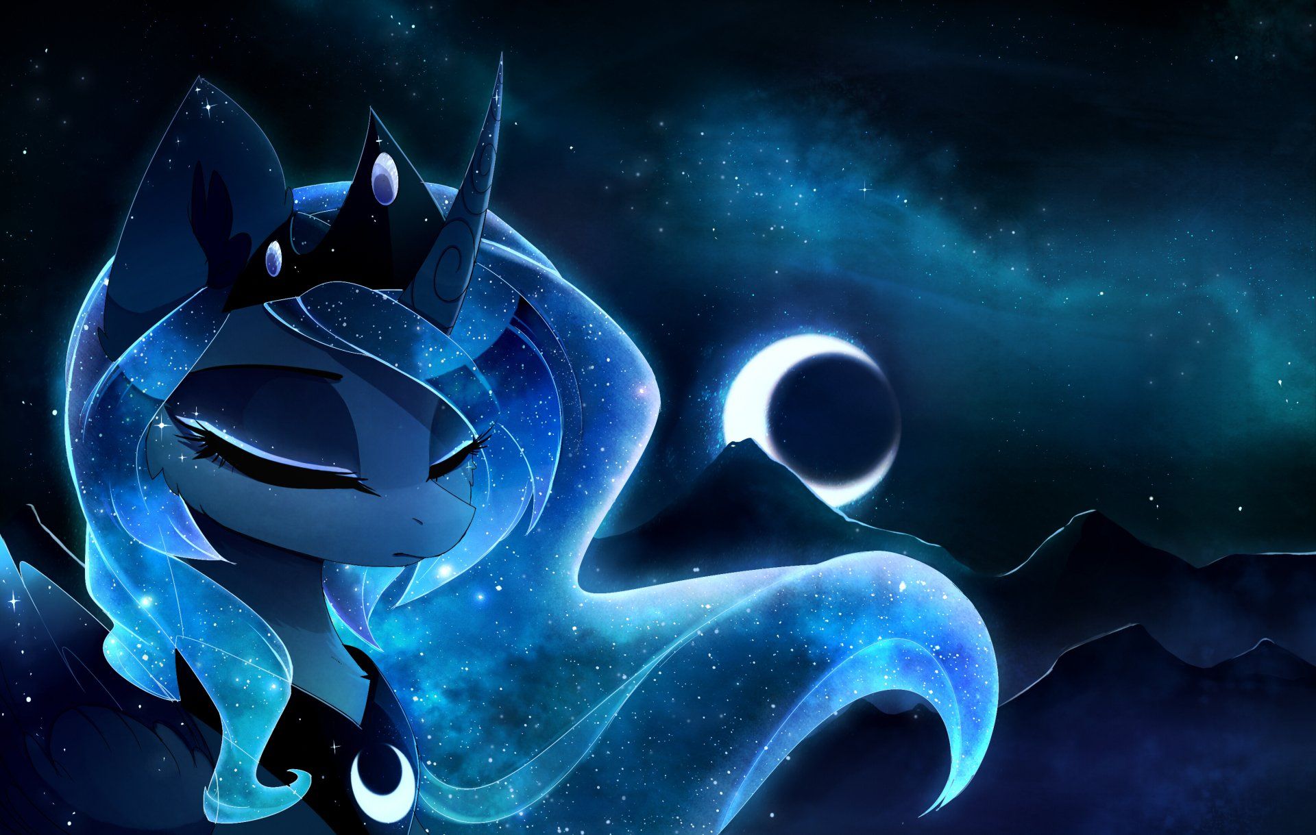1920x1219 Princess Luna's Enchanted Moonlit Night