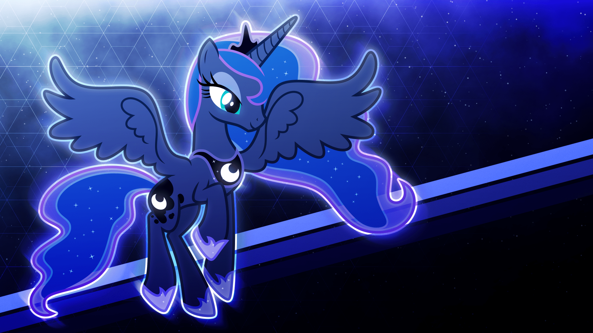 1920x1080 4K Ultra HD Princess Luna Magic Little Pony: Friendship Is Magic Wallpaper By Game BeatX14x2160